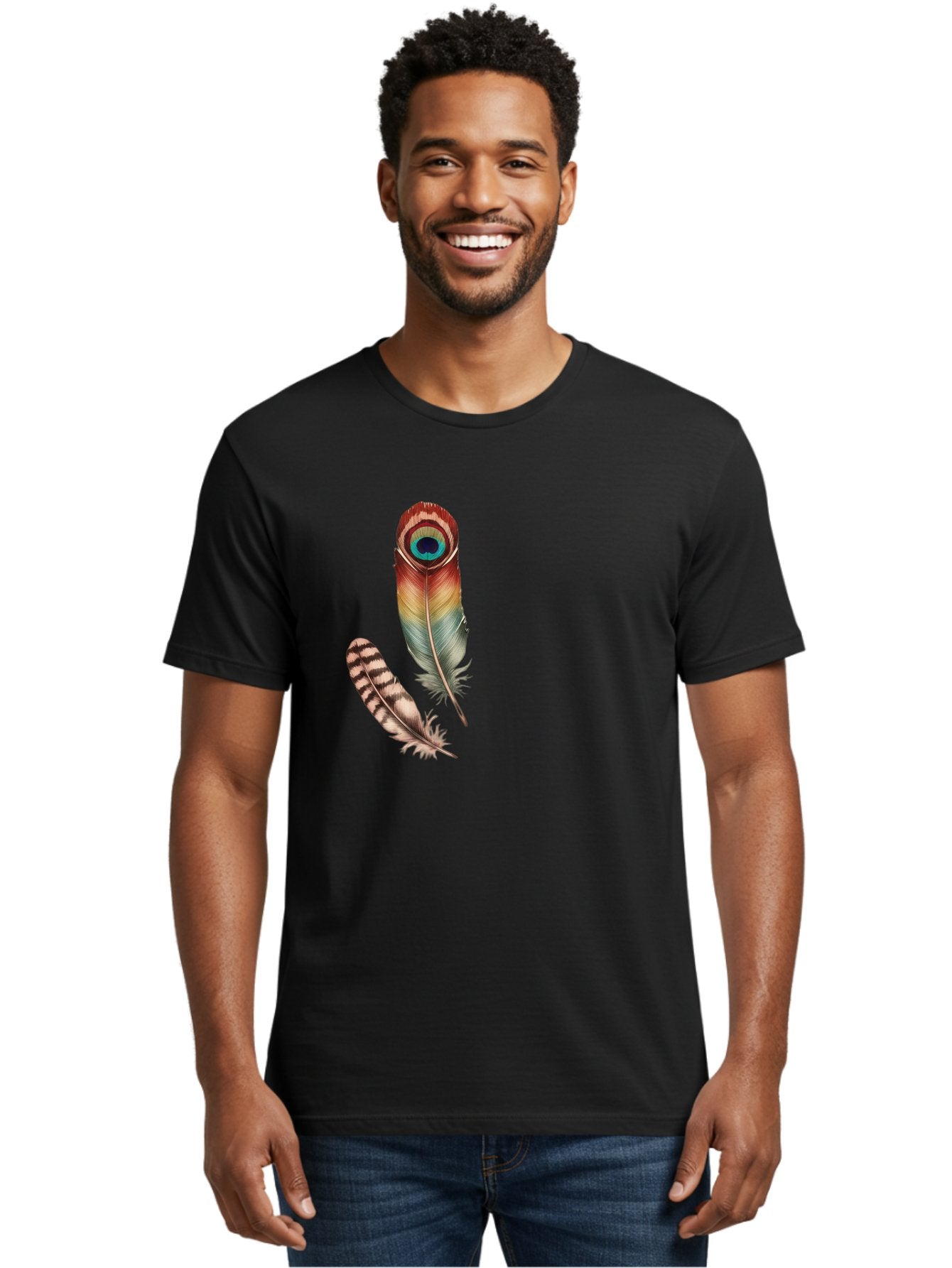 Peacock-Feather Men'S Graphic Tee, 100% Cotton, Comfortable Casual Summer Wear, Machine Washable, Vintage Camera, Old Camera, Antique Camera, Black Camera, Classic Photography, Photography Equipment, Nostalgic Device, Film Camera, Camera Art Baj150 21