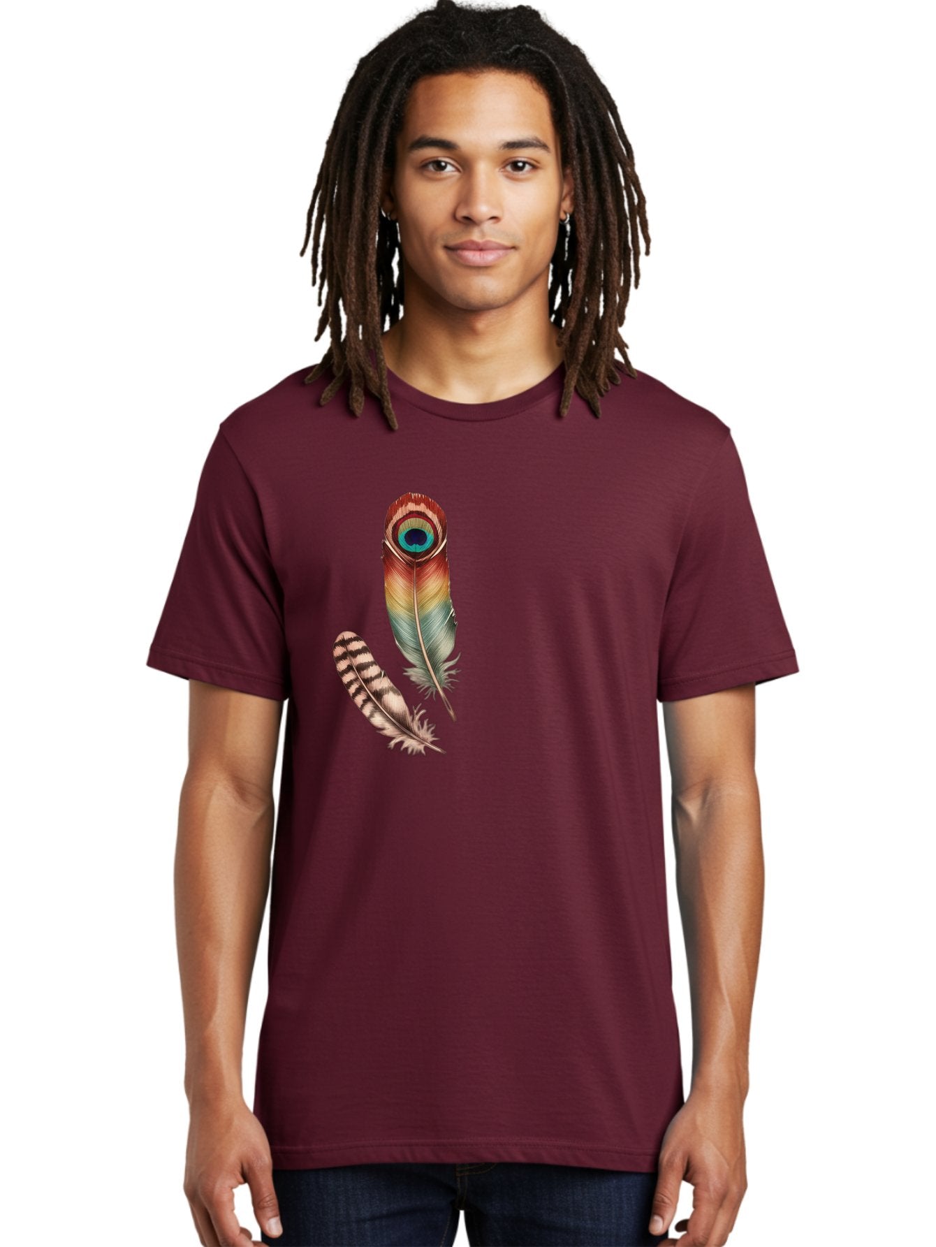 Peacock-Feather Men'S Graphic Tee, 100% Cotton, Comfortable Casual Summer Wear, Machine Washable, Vintage Camera, Old Camera, Antique Camera, Black Camera, Classic Photography, Photography Equipment, Nostalgic Device, Film Camera, Camera Art Baj150 30