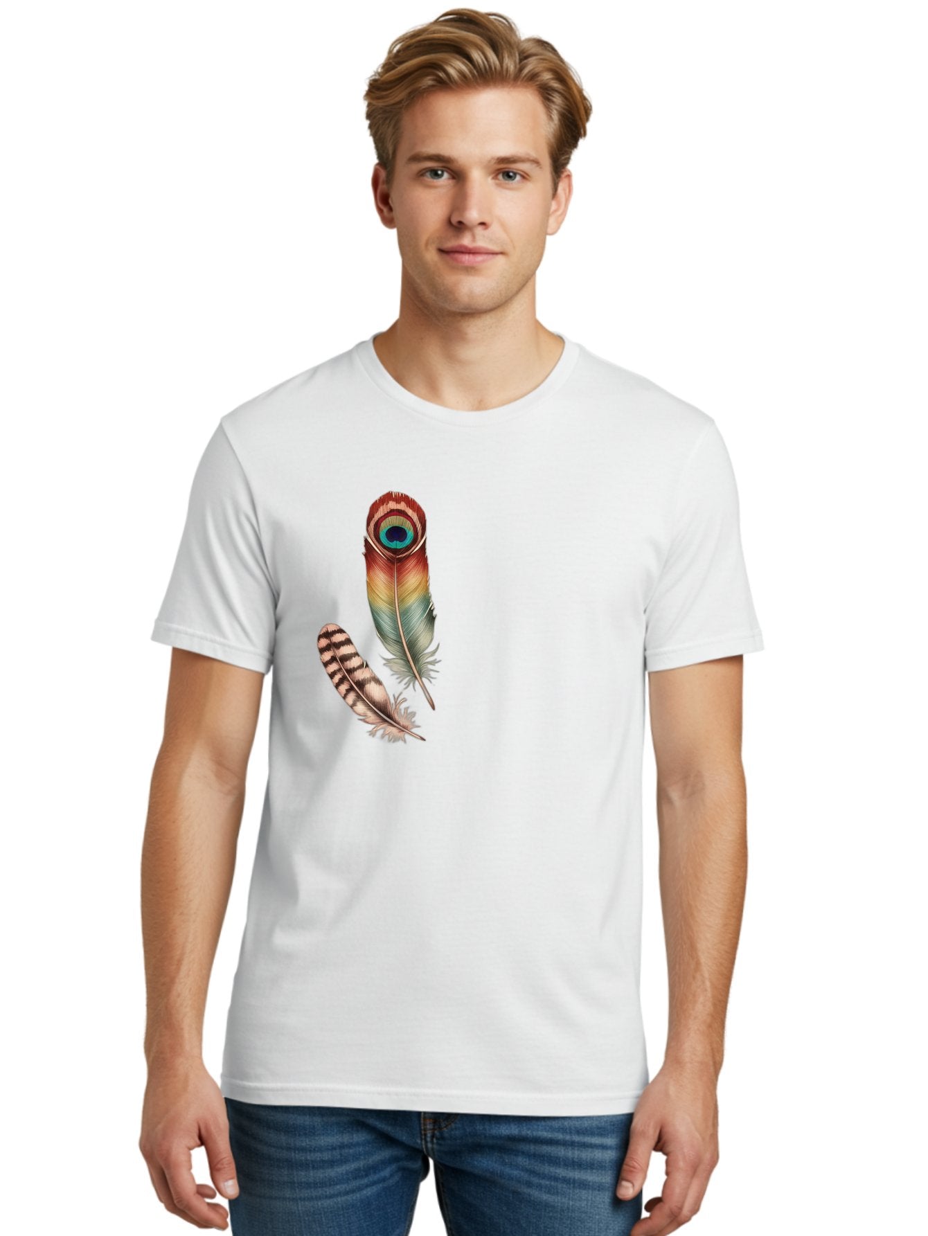 Peacock-Feather Men'S Graphic Tee, 100% Cotton, Comfortable Casual Summer Wear, Machine Washable, Vintage Camera, Old Camera, Antique Camera, Black Camera, Classic Photography, Photography Equipment, Nostalgic Device, Film Camera, Camera Art Baj150 20