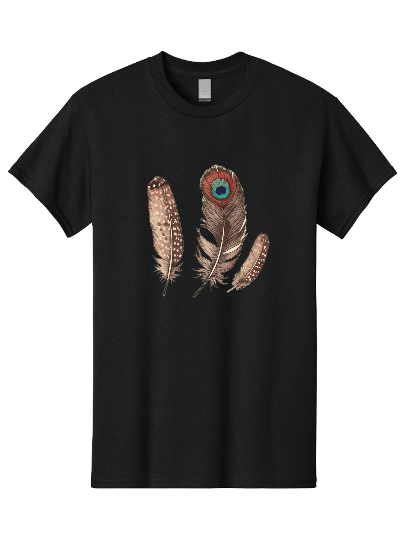 Peacock-Feathers-1 Men'S Graphic Tee, 100% Cotton, Comfortable Casual Summer Wear, Machine Washable, Vintage Camera, Old Camera, Antique Camera, Black Camera, Classic Photography, Photography Equipment, Nostalgic Device, Film Camera, Baj151 12