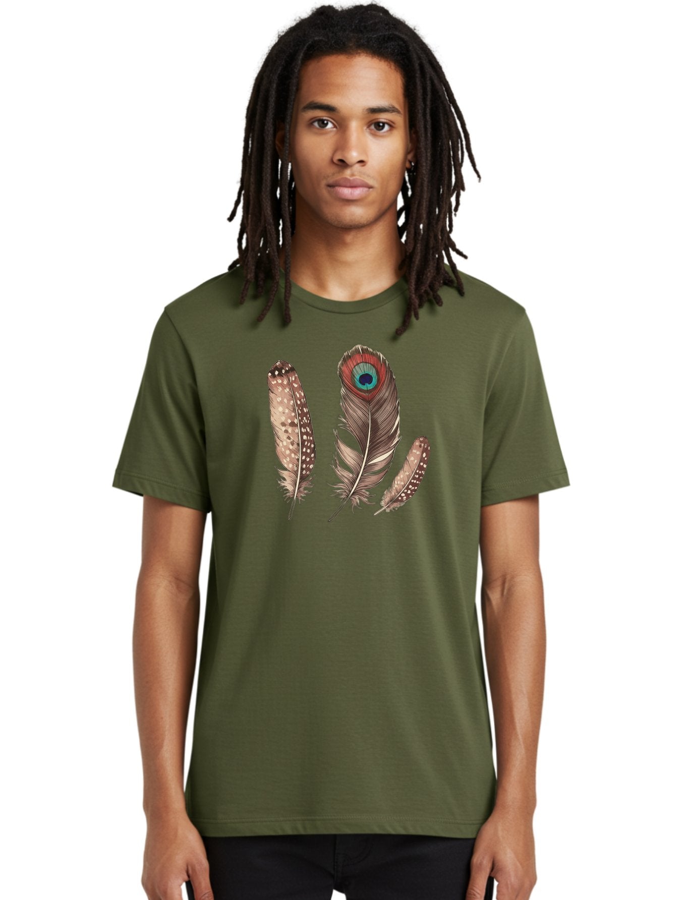 Peacock-Feathers-1 Men'S Graphic Tee, 100% Cotton, Comfortable Casual Summer Wear, Machine Washable, Vintage Camera, Old Camera, Antique Camera, Black Camera, Classic Photography, Photography Equipment, Nostalgic Device, Film Camera, Baj151 21