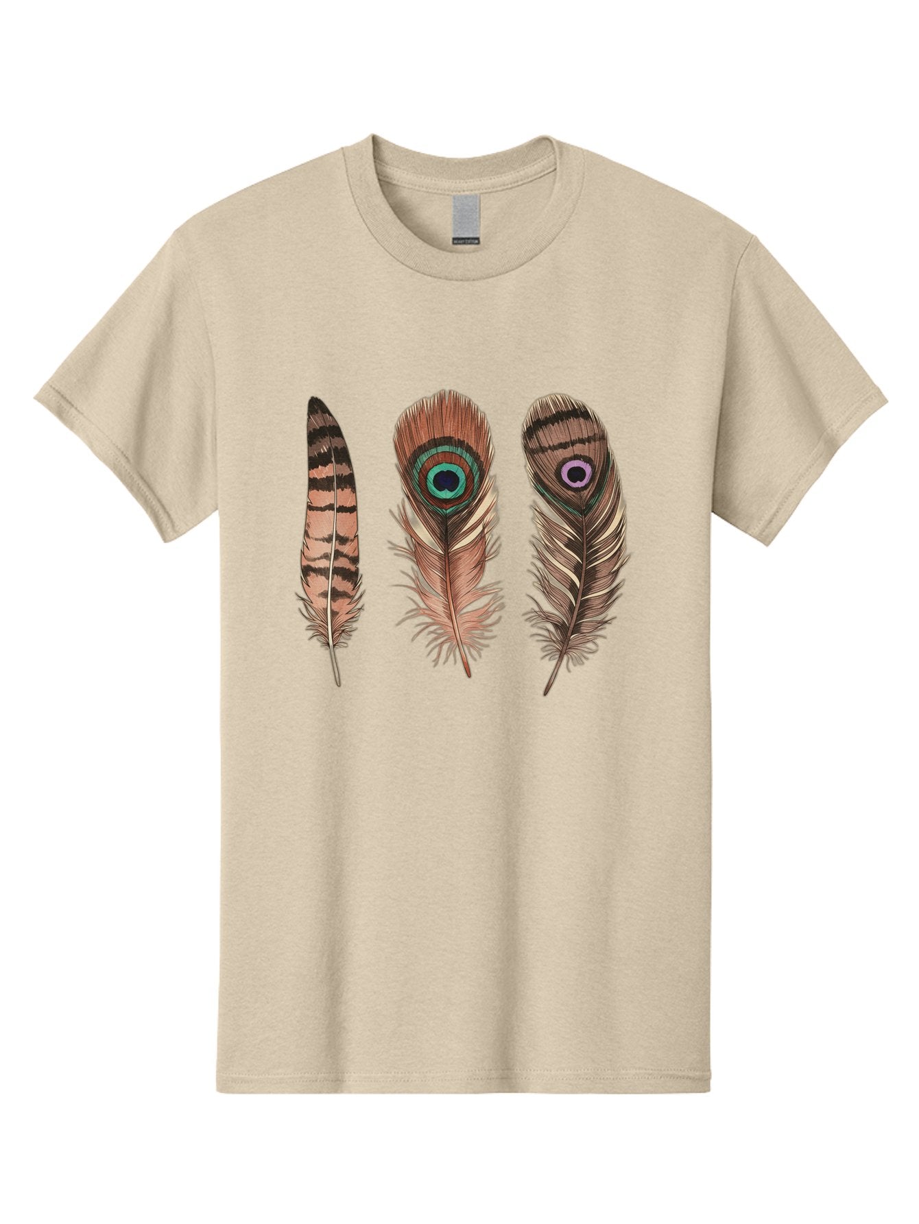 Peacock-Feathers-3 Men'S Graphic Tee, 100% Cotton, Comfortable Casual Summer Wear, Machine Washable, Vintage Camera, Old Camera, Antique Camera, Black Camera, Classic Photography, Photography Equipment, Nostalgic Device, Film Camera, Baj153 15
