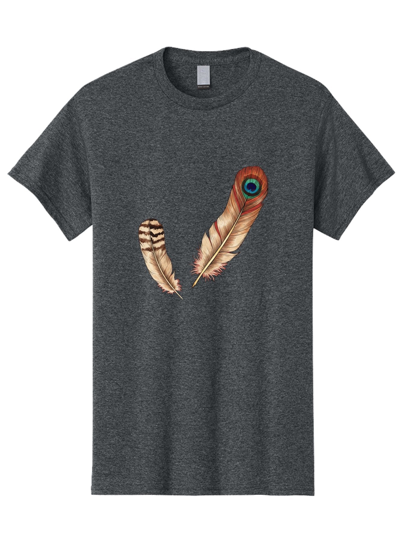 Peacock-Feathers-4 Men'S Graphic Tee, 100% Cotton, Comfortable Casual Summer Wear, Machine Washable, Vintage Camera, Old Camera, Antique Camera, Black Camera, Classic Photography, Photography Equipment, Nostalgic Device, Film Camera, Baj154 4