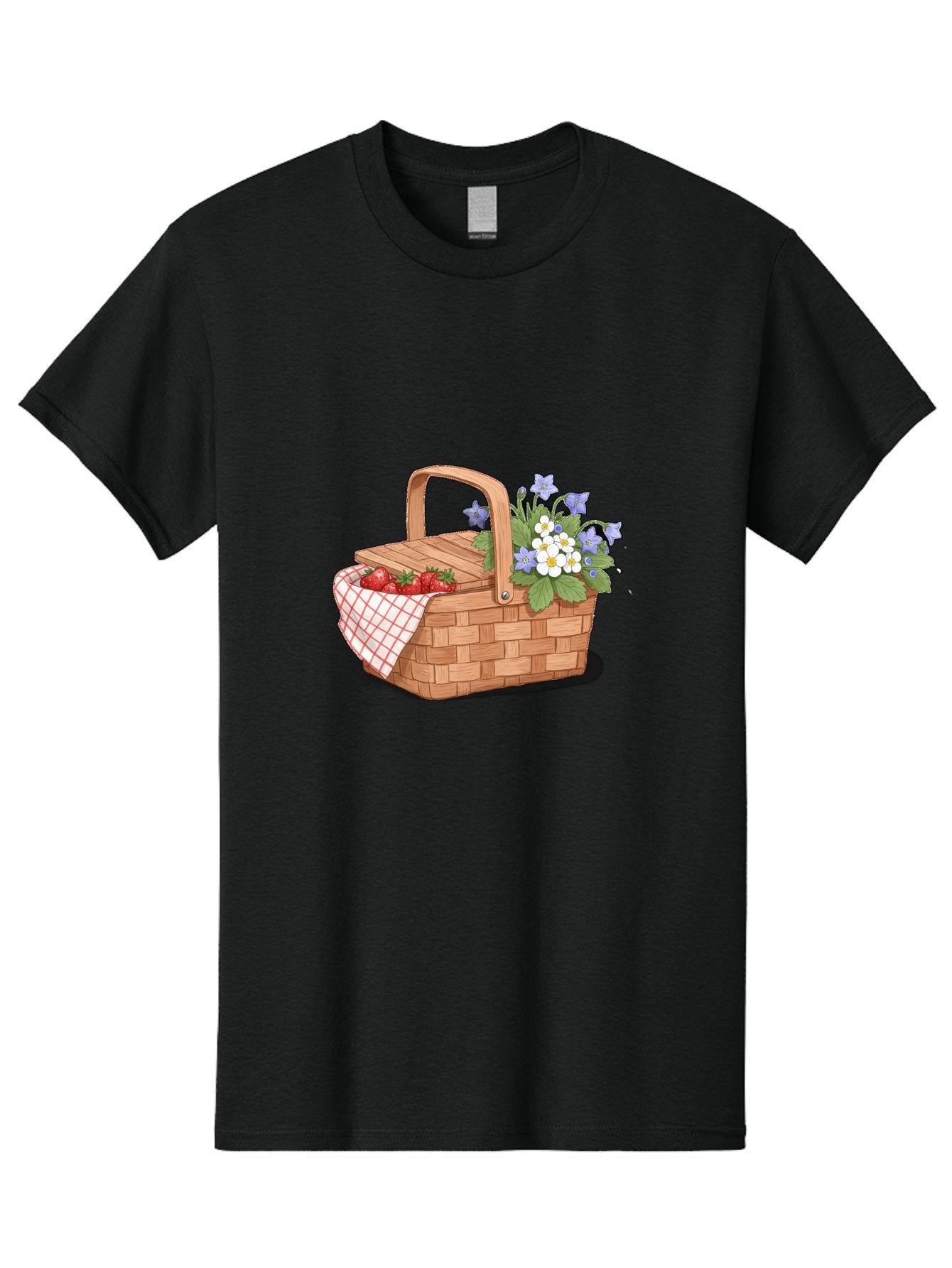 Picnic-Basket-1 Men'S Graphic Tee, 100% Cotton, Comfortable Casual Summer Wear, Machine Washable, Vintage Camera, Old Camera, Antique Camera, Black Camera, Classic Photography, Photography Equipment, Nostalgic Device, Film Camera, Camera Art Baj160 7