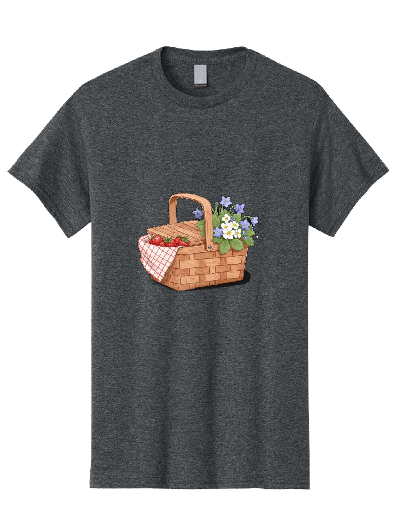 Picnic-Basket-1 Men'S Graphic Tee, 100% Cotton, Comfortable Casual Summer Wear, Machine Washable, Vintage Camera, Old Camera, Antique Camera, Black Camera, Classic Photography, Photography Equipment, Nostalgic Device, Film Camera, Camera Art Baj160 5