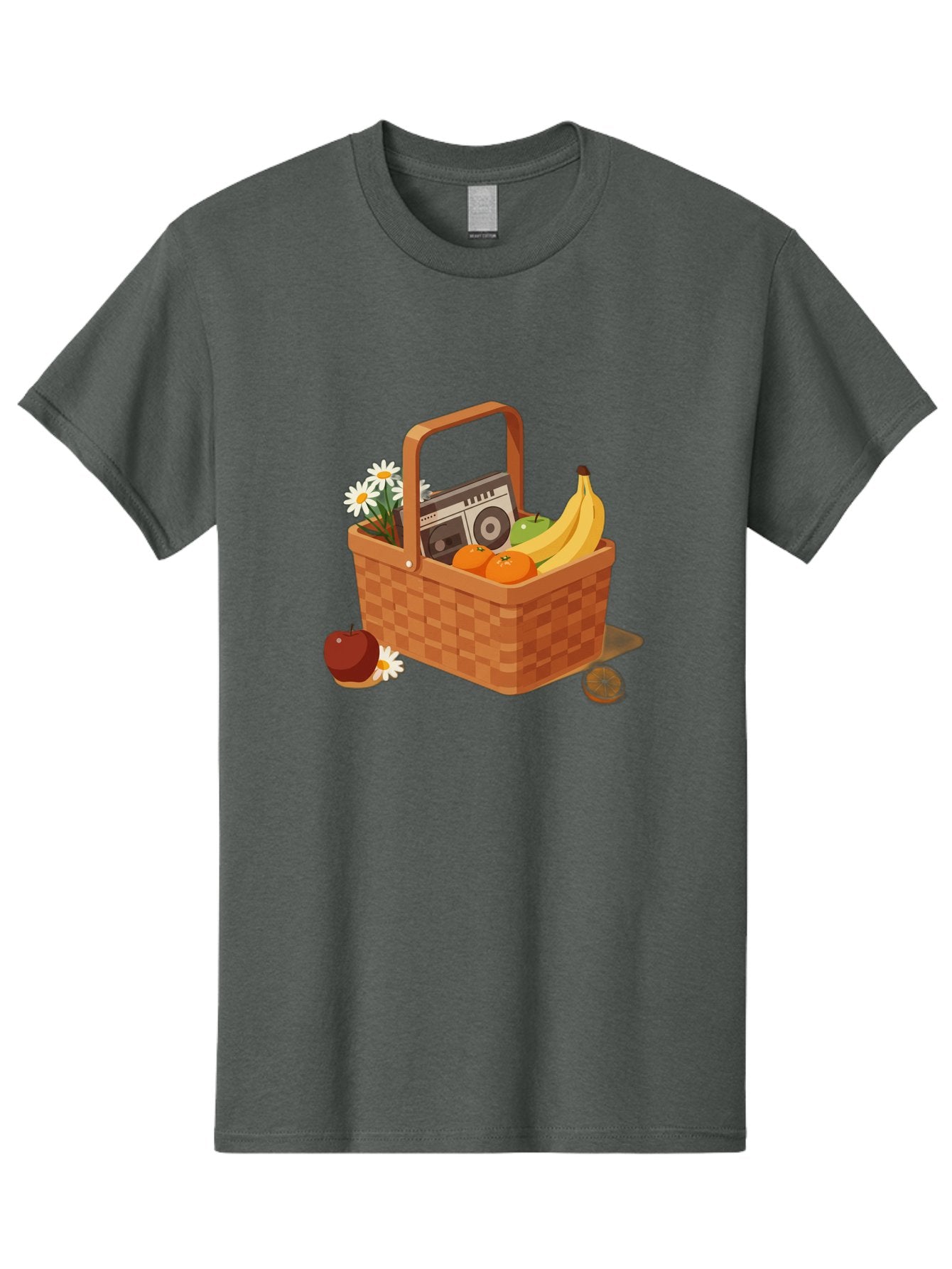 Picnic-Basket-2 Men'S Graphic Tee, 100% Cotton, Comfortable Casual Summer Wear, Machine Washable, Vintage Camera, Old Camera, Antique Camera, Black Camera, Classic Photography, Photography Equipment, Nostalgic Device, Film Camera, Camera Art Baj161 11