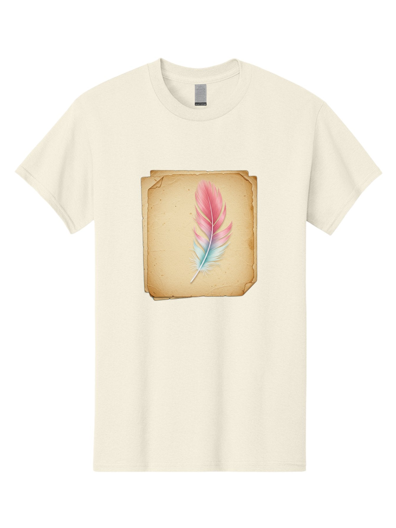 Pink-And-Blue-Feather Men'S Graphic Tee, 100% Cotton, Comfortable Casual Summer Wear, Machine Washable, Vintage Camera, Old Camera, Antique Camera, Black Camera, Classic Photography, Photography Equipment, Nostalgic Device, Film Camera, Baj163 10