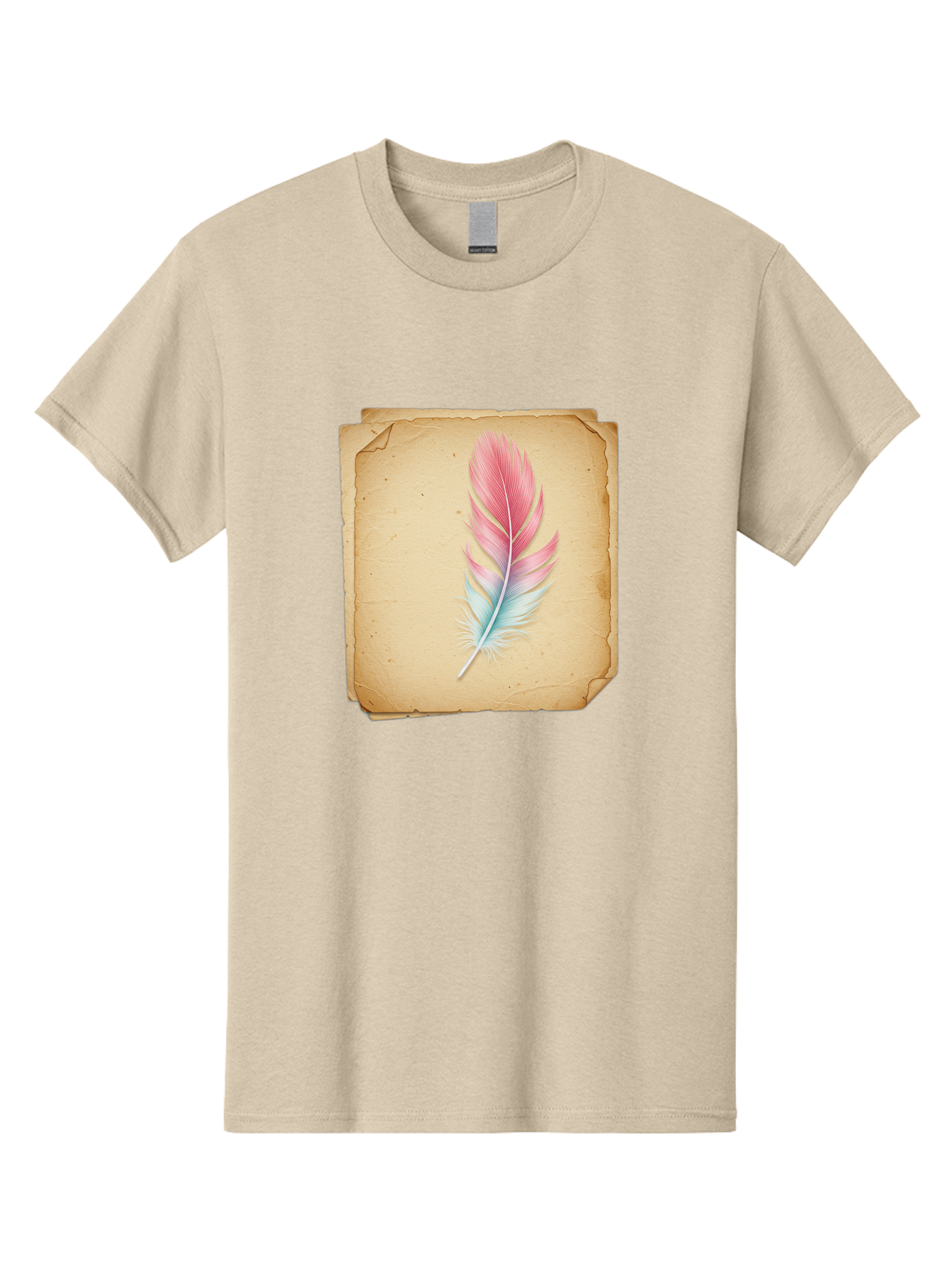 Pink-And-Blue-Feather Men'S Graphic Tee, 100% Cotton, Comfortable Casual Summer Wear, Machine Washable, Vintage Camera, Old Camera, Antique Camera, Black Camera, Classic Photography, Photography Equipment, Nostalgic Device, Film Camera, Baj163 7