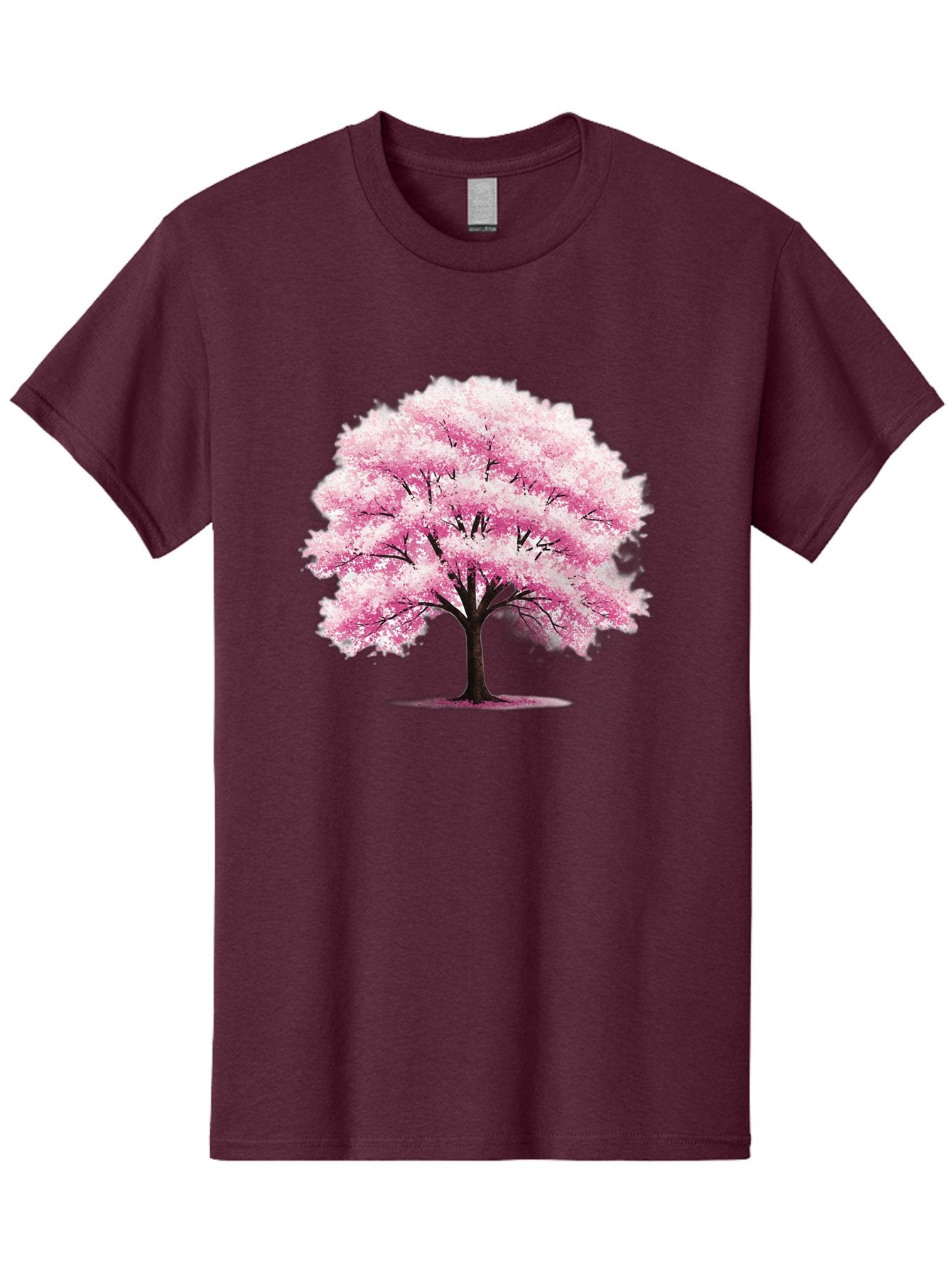 Pink-Cherry-Blossom-Tree-1 Men'S Graphic Tee, 100% Cotton, Comfortable Casual Summer Wear, Machine Washable, Vintage Camera, Old Camera, Antique Camera, Black Camera, Classic Photography, Photography Equipment, Nostalgic Device, Film Camera, Baj166 3