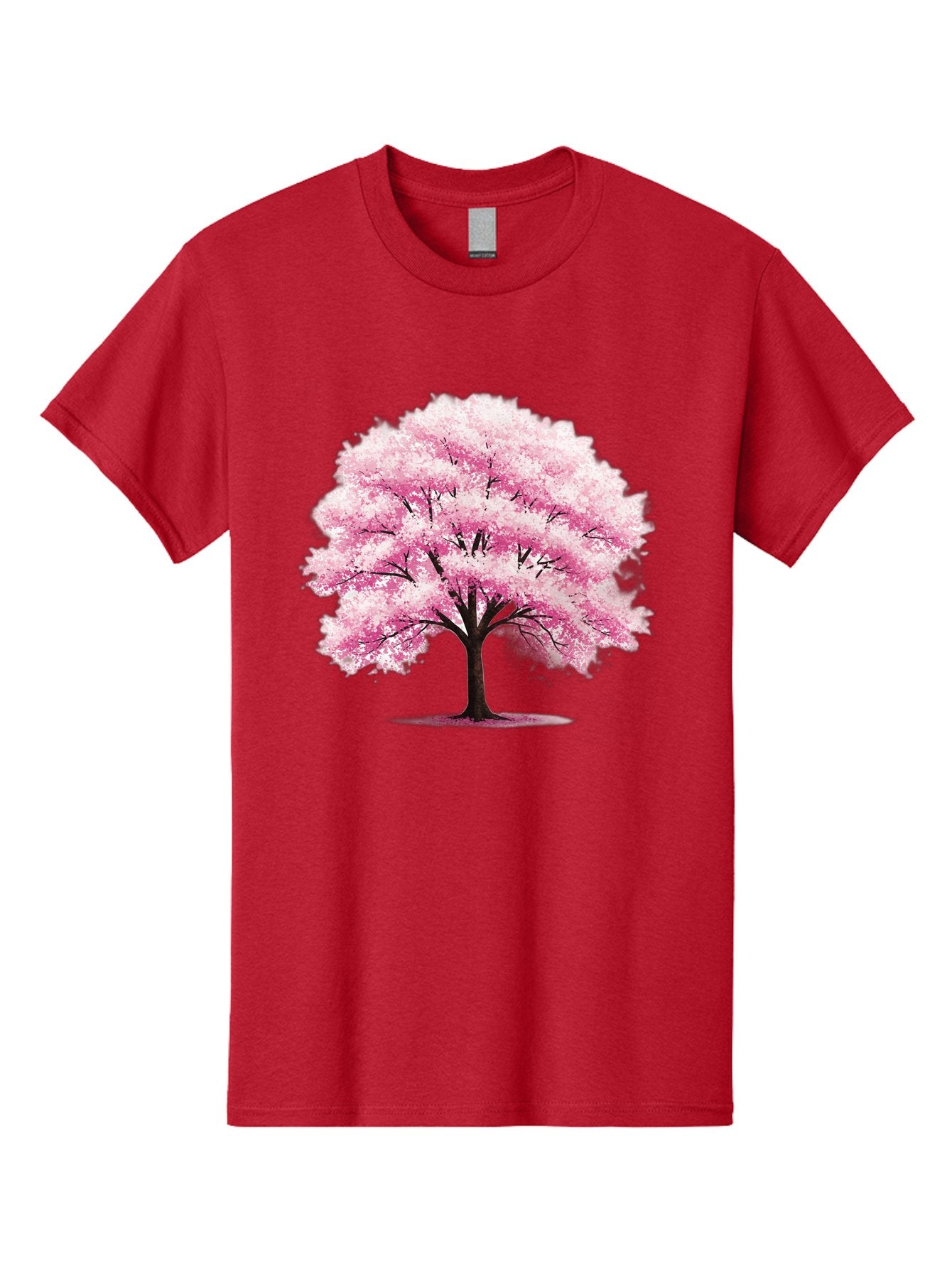 Pink-Cherry-Blossom-Tree-1 Men'S Graphic Tee, 100% Cotton, Comfortable Casual Summer Wear, Machine Washable, Vintage Camera, Old Camera, Antique Camera, Black Camera, Classic Photography, Photography Equipment, Nostalgic Device, Film Camera, Baj166 15