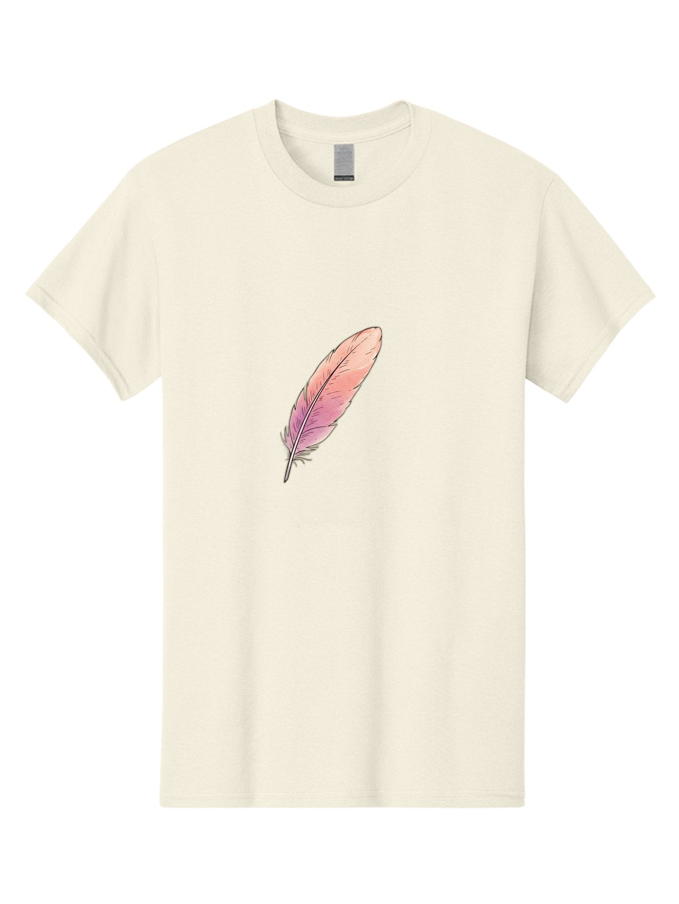 Pink-Feather-2 Men'S Graphic Tee, 100% Cotton, Comfortable Casual Summer Wear, Machine Washable, Vintage Camera, Old Camera, Antique Camera, Black Camera, Classic Photography, Photography Equipment, Nostalgic Device, Film Camera, Camera Art Baj172