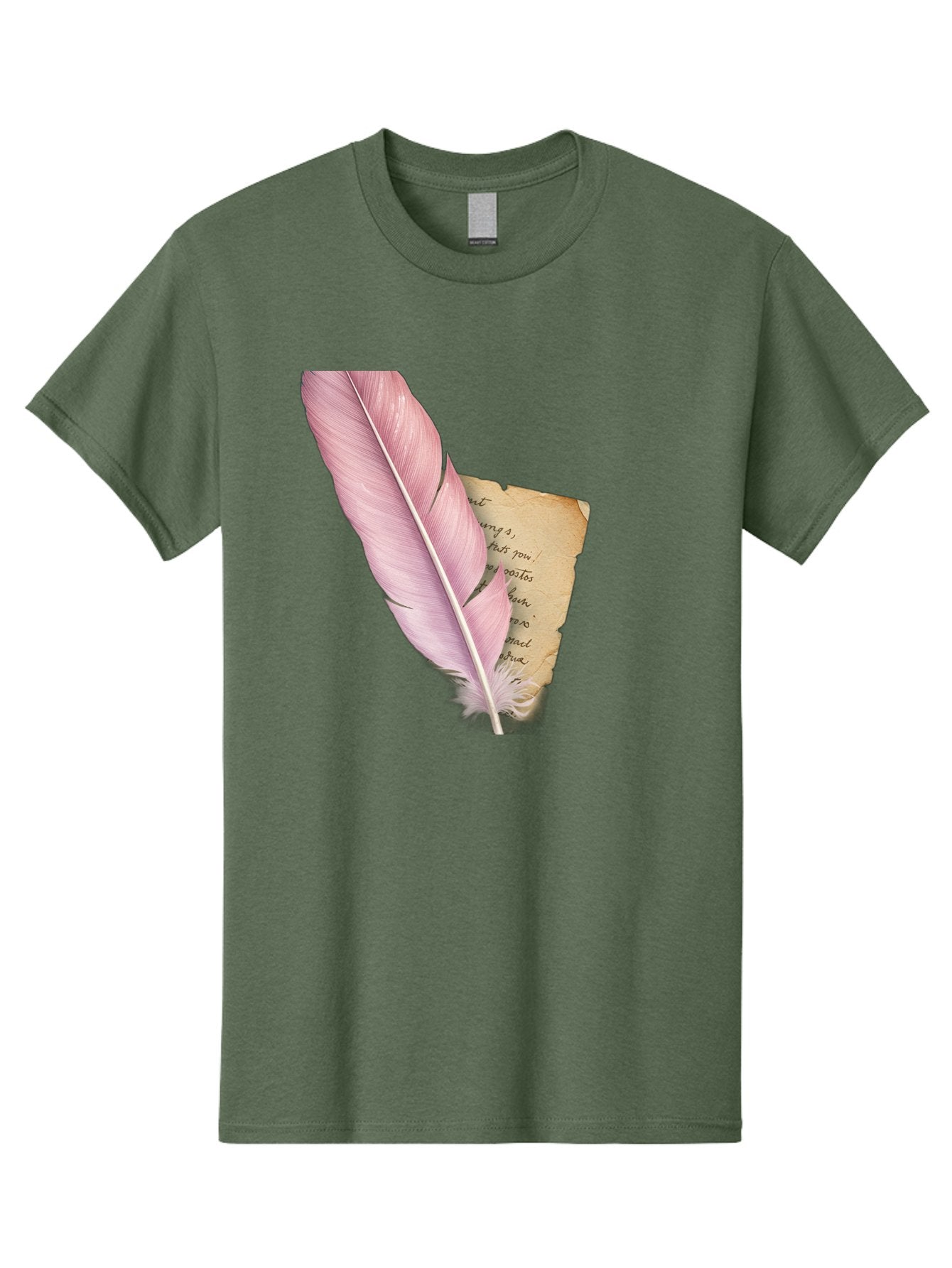 Pink-Feather-Quill-Pen Men'S Graphic Tee, 100% Cotton, Comfortable Casual Summer Wear, Machine Washable, Vintage Camera, Old Camera, Antique Camera, Black Camera, Classic Photography, Photography Equipment, Nostalgic Device, Film Camera, Baj173 6