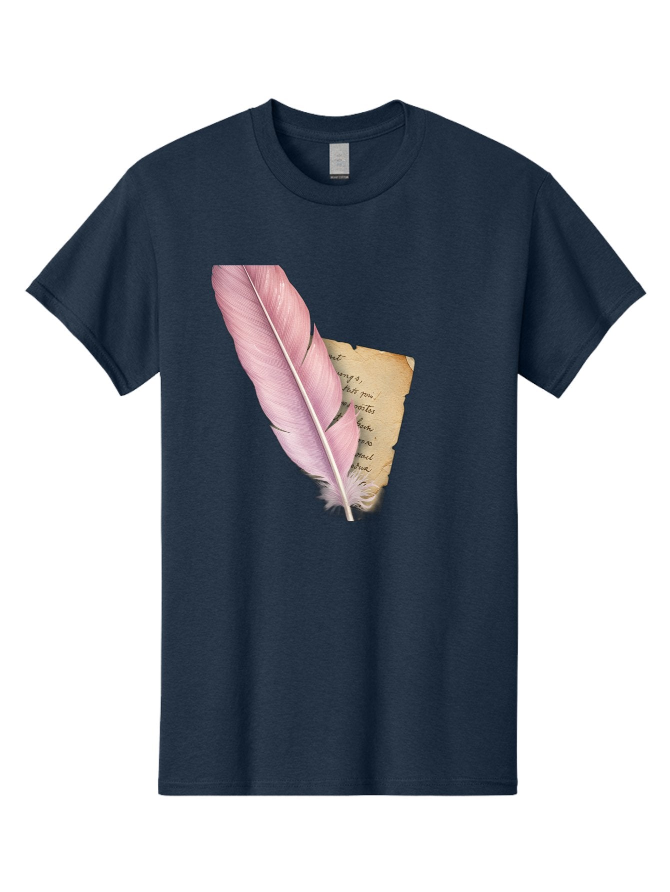 Pink-Feather-Quill-Pen Men'S Graphic Tee, 100% Cotton, Comfortable Casual Summer Wear, Machine Washable, Vintage Camera, Old Camera, Antique Camera, Black Camera, Classic Photography, Photography Equipment, Nostalgic Device, Film Camera, Baj173 15