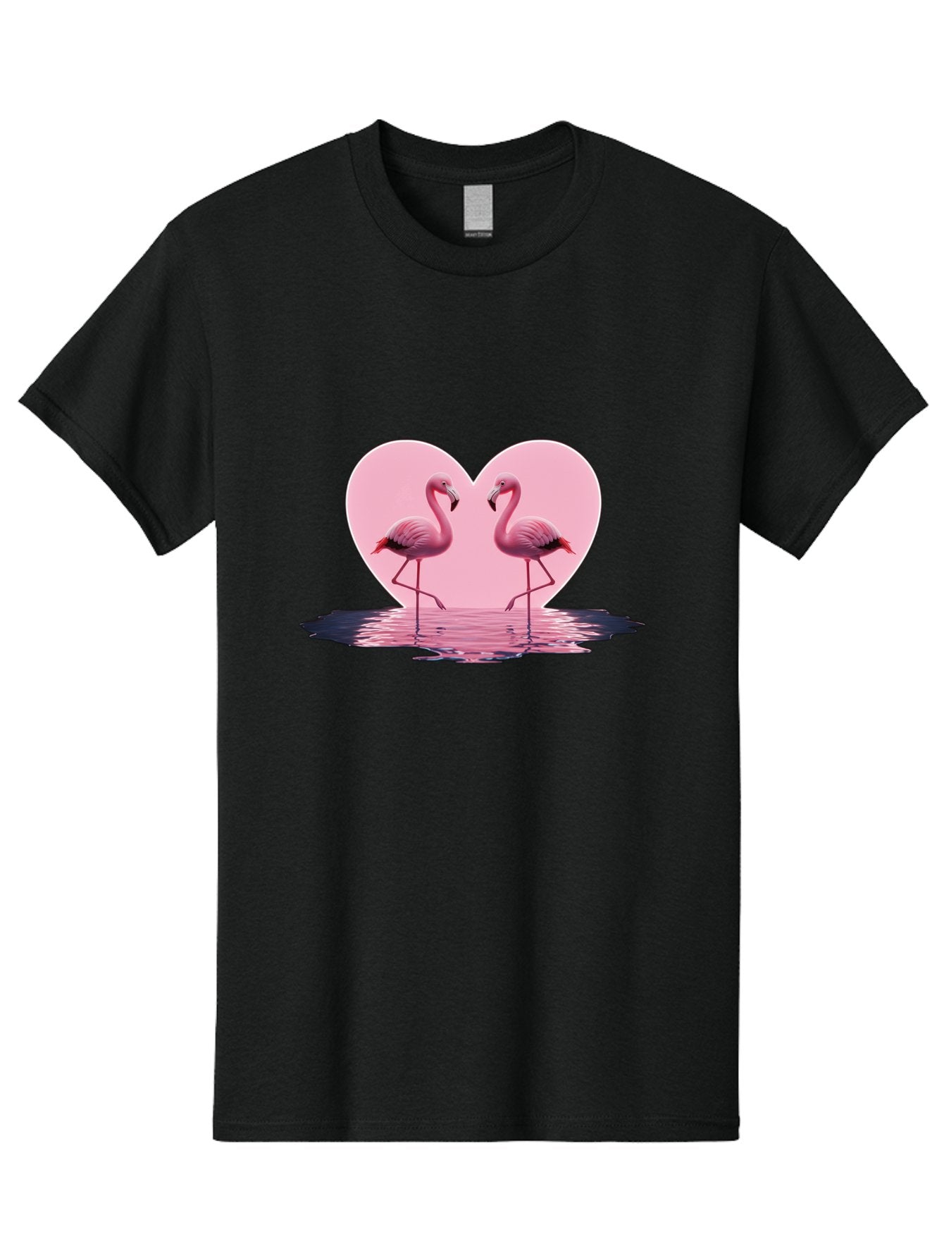 Pink-Flamingos-Heart-2 Men'S Graphic Tee, 100% Cotton, Comfortable Casual Summer Wear, Machine Washable, Vintage Camera, Old Camera, Antique Camera, Black Camera, Classic Photography, Photography Equipment, Nostalgic Device, Film Camera, Baj186 4