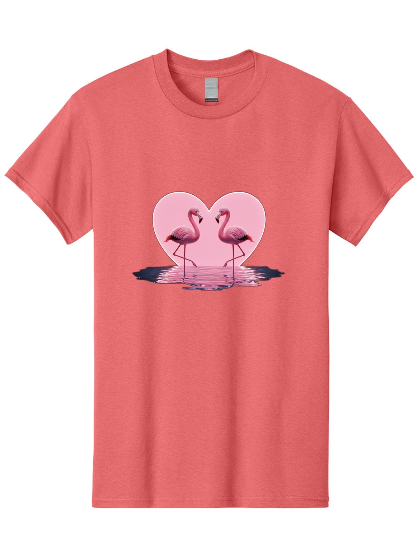 Pink-Flamingos-Heart-2 Men'S Graphic Tee, 100% Cotton, Comfortable Casual Summer Wear, Machine Washable, Vintage Camera, Old Camera, Antique Camera, Black Camera, Classic Photography, Photography Equipment, Nostalgic Device, Film Camera, Baj186 12