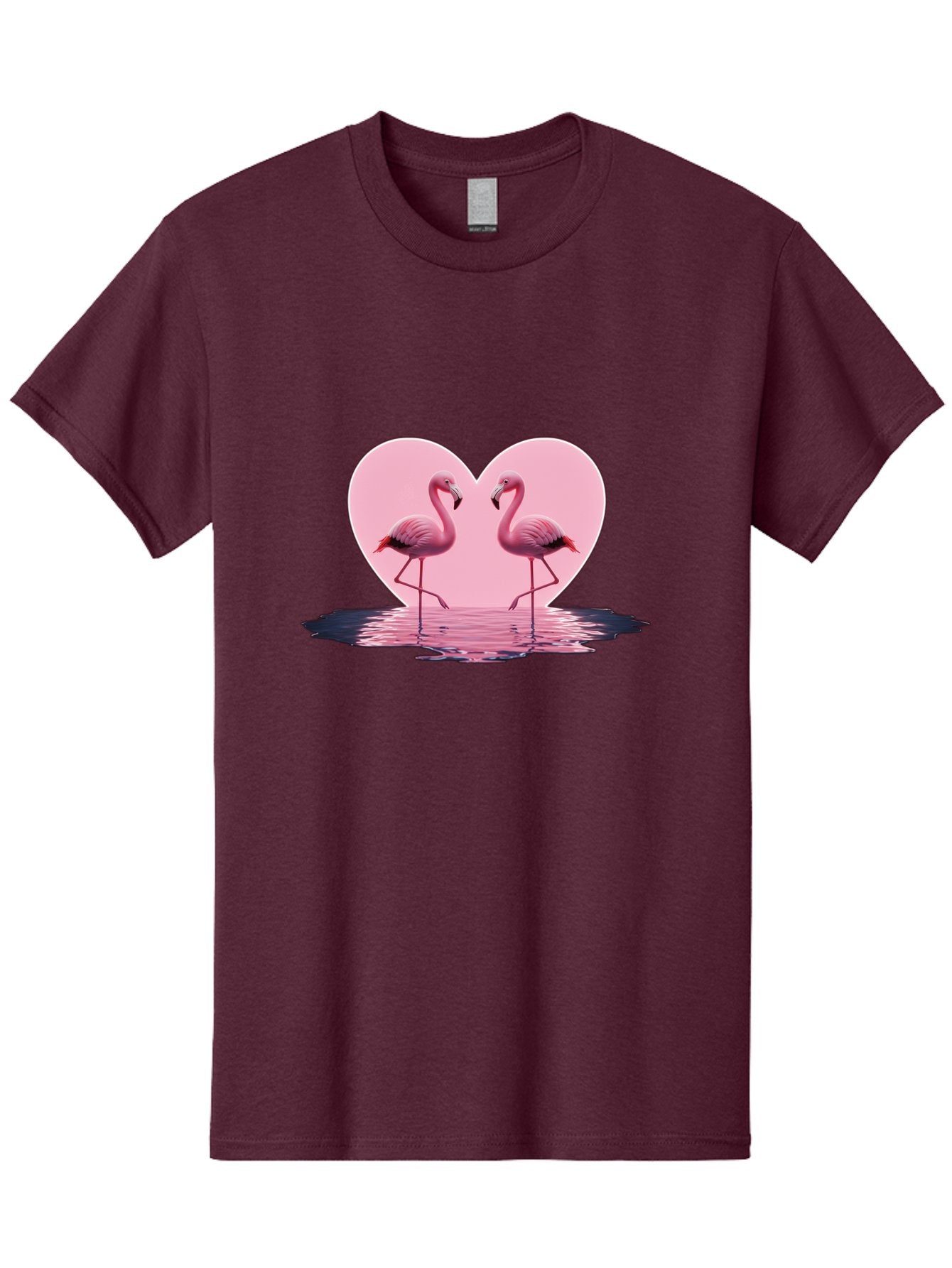 Pink-Flamingos-Heart-2 Men'S Graphic Tee, 100% Cotton, Comfortable Casual Summer Wear, Machine Washable, Vintage Camera, Old Camera, Antique Camera, Black Camera, Classic Photography, Photography Equipment, Nostalgic Device, Film Camera, Baj186 11