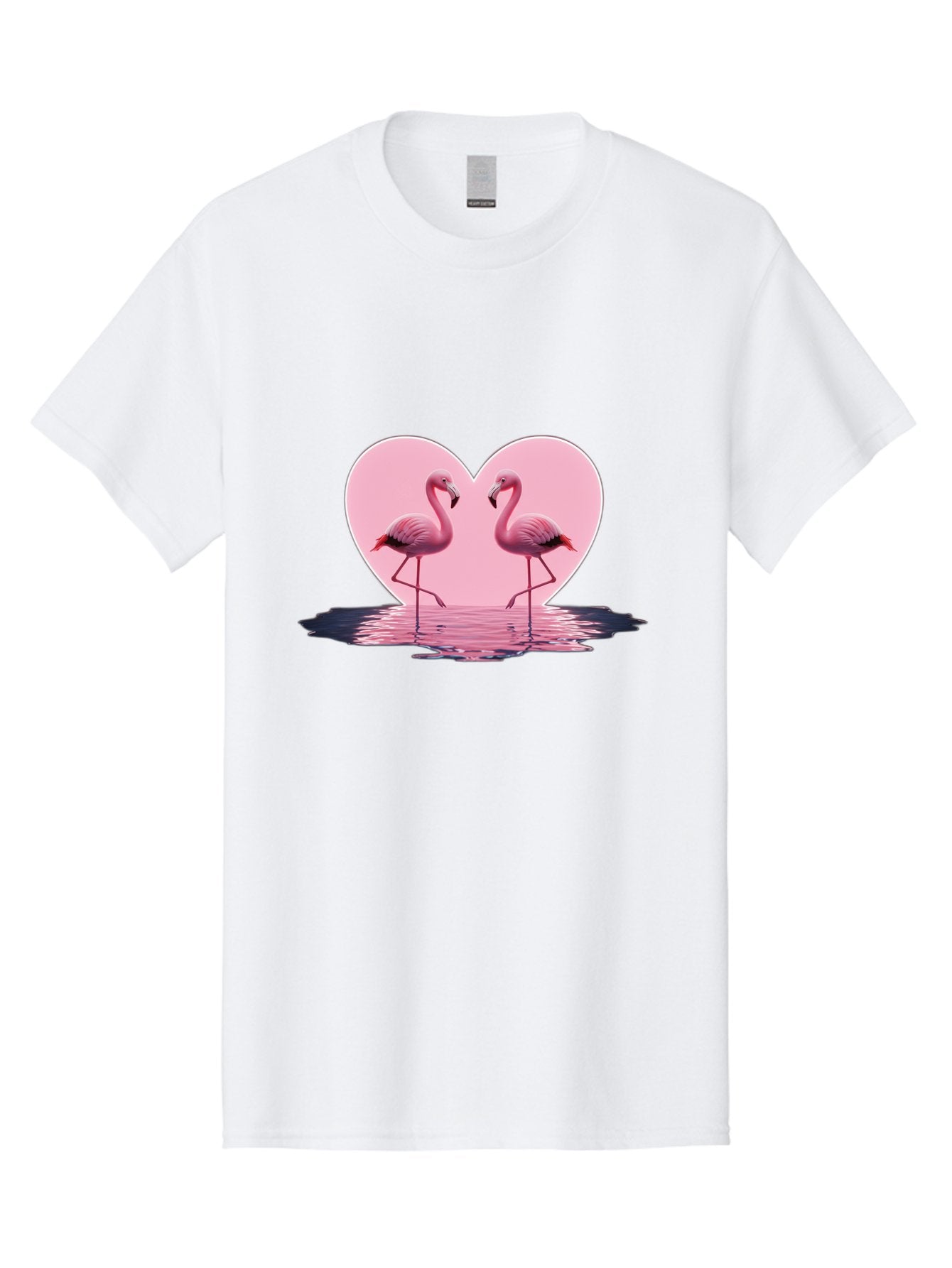 Pink-Flamingos-Heart-2 Men'S Graphic Tee, 100% Cotton, Comfortable Casual Summer Wear, Machine Washable, Vintage Camera, Old Camera, Antique Camera, Black Camera, Classic Photography, Photography Equipment, Nostalgic Device, Film Camera, Baj186 5
