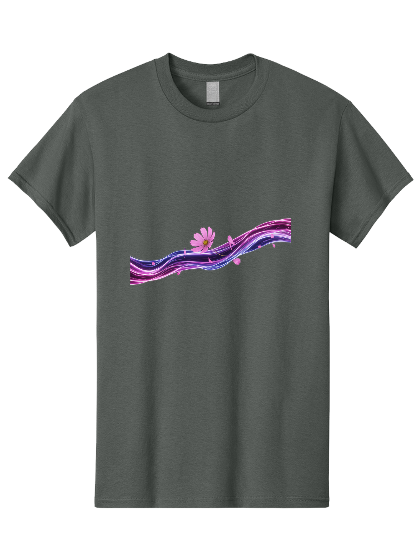 Pink-Fluid-Flower Men'S Graphic Tee, 100% Cotton, Comfortable Casual Summer Wear, Machine Washable, Vintage Camera, Old Camera, Antique Camera, Black Camera, Classic Photography, Photography Equipment, Nostalgic Device, Film Camera, Camera Art Baj194
