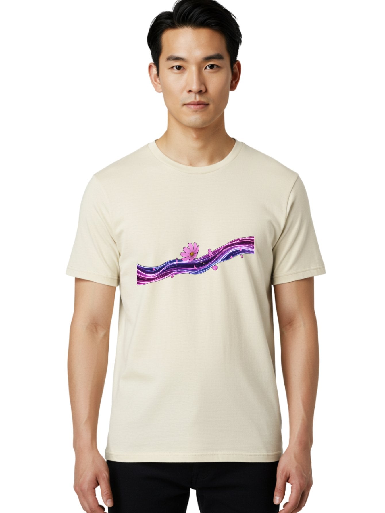 Pink-Fluid-Flower Men'S Graphic Tee, 100% Cotton, Comfortable Casual Summer Wear, Machine Washable, Vintage Camera, Old Camera, Antique Camera, Black Camera, Classic Photography, Photography Equipment, Nostalgic Device, Film Camera, Camera Art Baj194 27