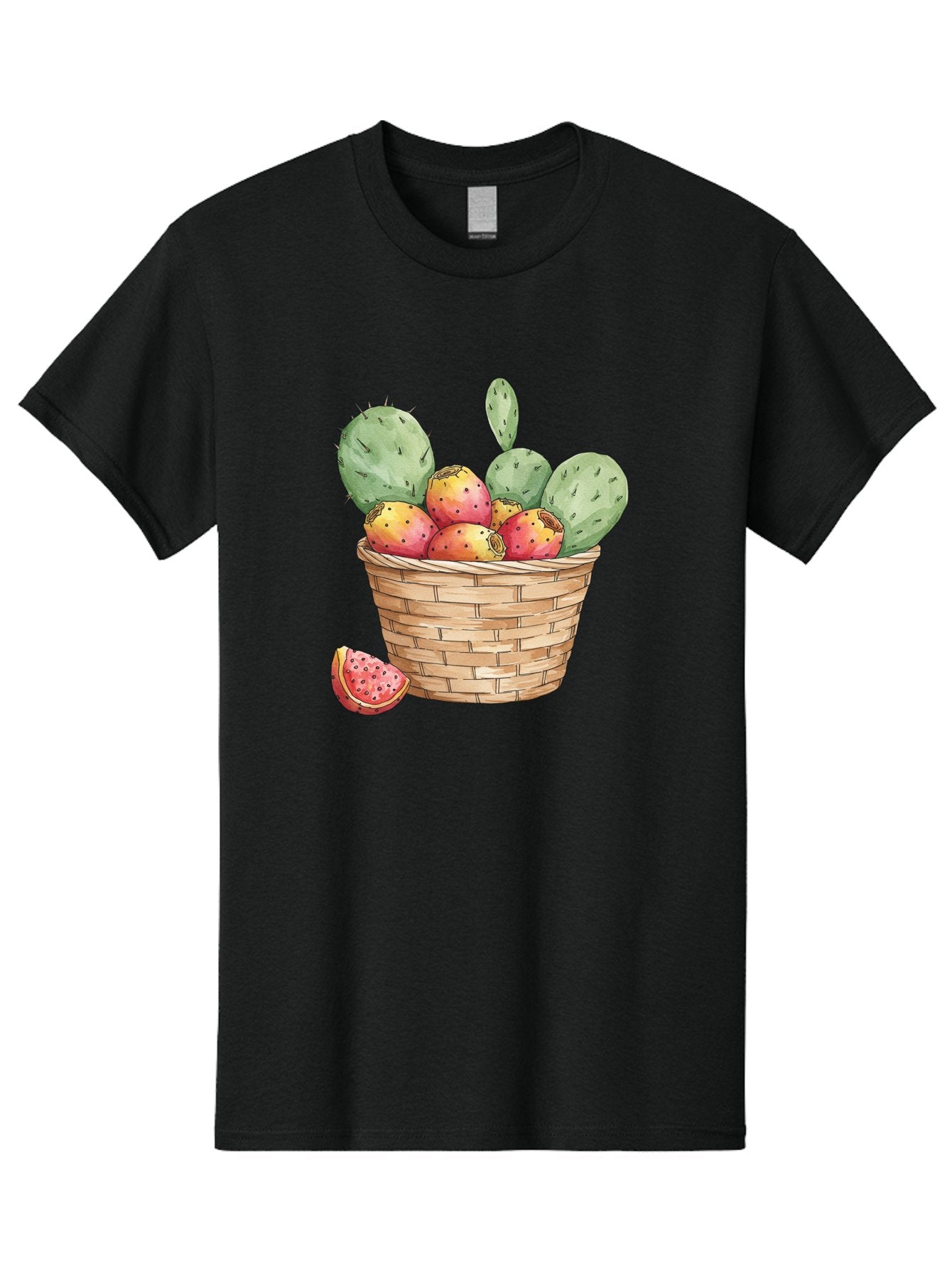 Prickly-Pears-Basket Men'S Graphic Tee, 100% Cotton, Comfortable Casual Summer Wear, Machine Washable, Vintage Camera, Old Camera, Antique Camera, Black Camera, Classic Photography, Photography Equipment, Nostalgic Device, Film Camera, Baj200