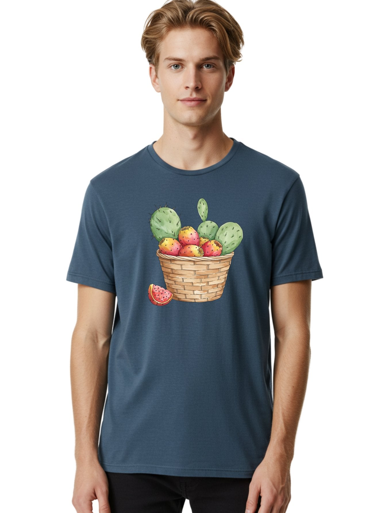 Prickly-Pears-Basket Men'S Graphic Tee, 100% Cotton, Comfortable Casual Summer Wear, Machine Washable, Vintage Camera, Old Camera, Antique Camera, Black Camera, Classic Photography, Photography Equipment, Nostalgic Device, Film Camera, Baj200 17