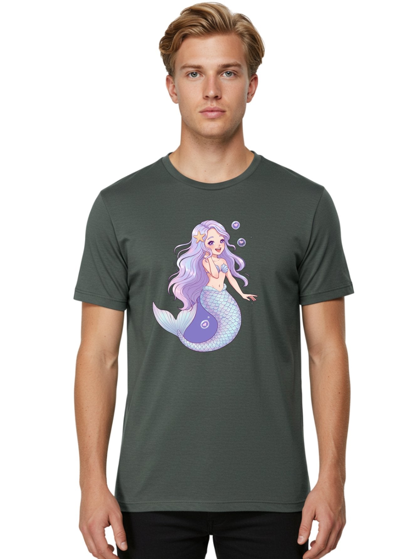 Purple-Mermaid-1 Men'S Graphic Tee, 100% Cotton, Comfortable Casual Summer Wear, Machine Washable, Vintage Camera, Old Camera, Antique Camera, Black Camera, Classic Photography, Photography Equipment, Nostalgic Device, Film Camera, Camera Art Baj203 22