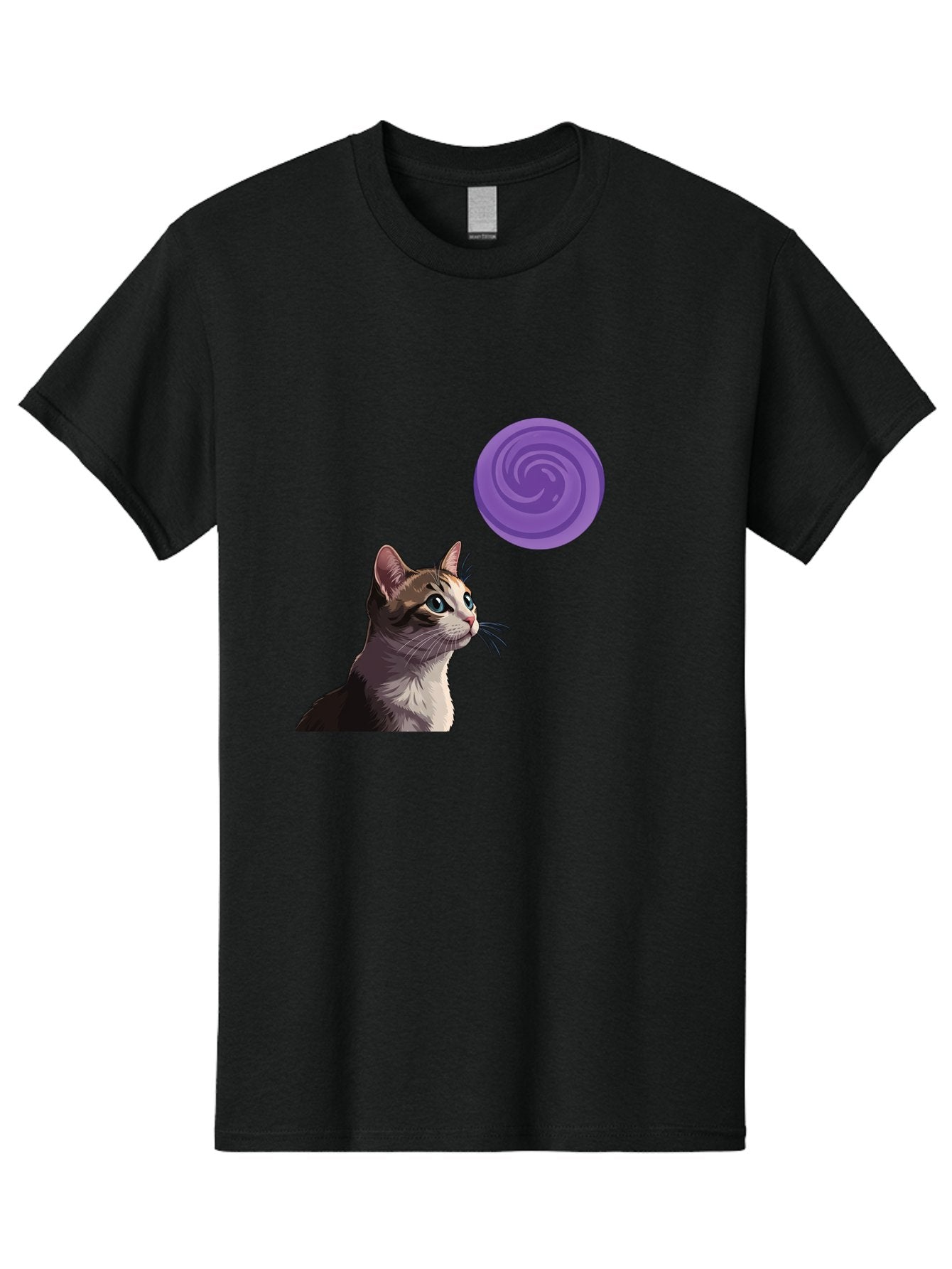 Purple-Swirl-Cat Men'S Graphic Tee, 100% Cotton, Comfortable Casual Summer Wear, Machine Washable, Vintage Camera, Old Camera, Antique Camera, Black Camera, Classic Photography, Photography Equipment, Nostalgic Device, Film Camera, Camera Art Baj207 15