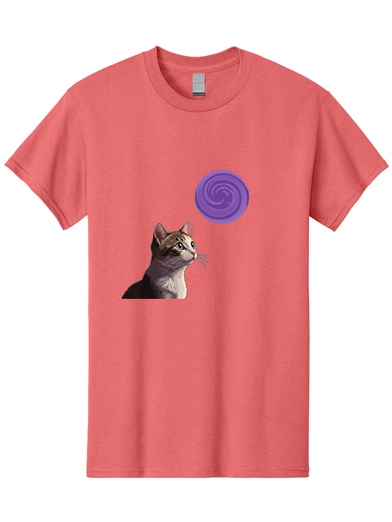 Purple-Swirl-Cat Men'S Graphic Tee, 100% Cotton, Comfortable Casual Summer Wear, Machine Washable, Vintage Camera, Old Camera, Antique Camera, Black Camera, Classic Photography, Photography Equipment, Nostalgic Device, Film Camera, Camera Art Baj207 5