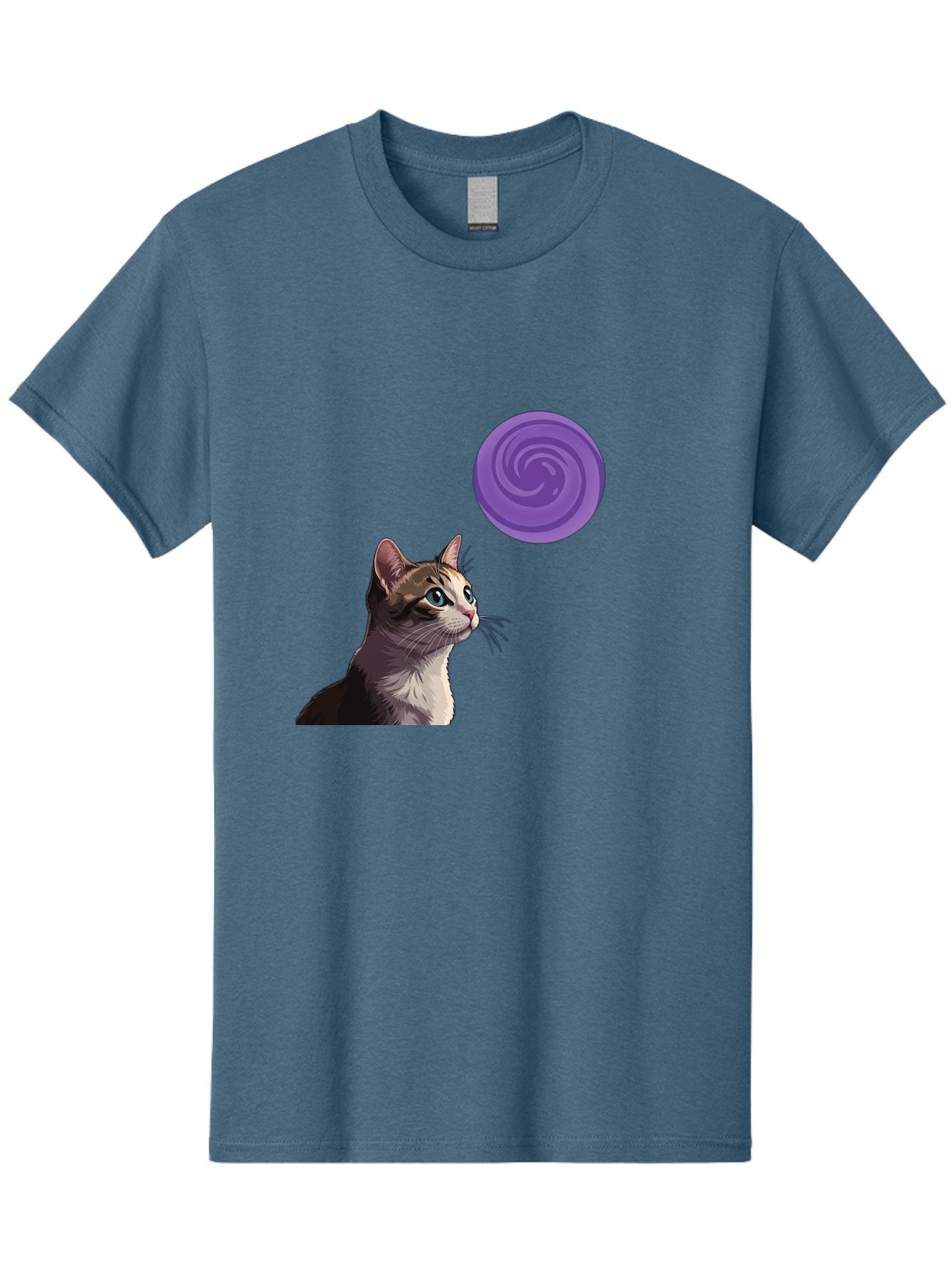 Purple-Swirl-Cat Men'S Graphic Tee, 100% Cotton, Comfortable Casual Summer Wear, Machine Washable, Vintage Camera, Old Camera, Antique Camera, Black Camera, Classic Photography, Photography Equipment, Nostalgic Device, Film Camera, Camera Art Baj207 6