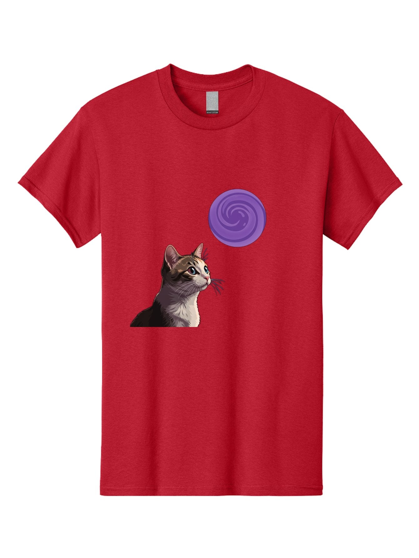 Purple-Swirl-Cat Men'S Graphic Tee, 100% Cotton, Comfortable Casual Summer Wear, Machine Washable, Vintage Camera, Old Camera, Antique Camera, Black Camera, Classic Photography, Photography Equipment, Nostalgic Device, Film Camera, Camera Art Baj207 5