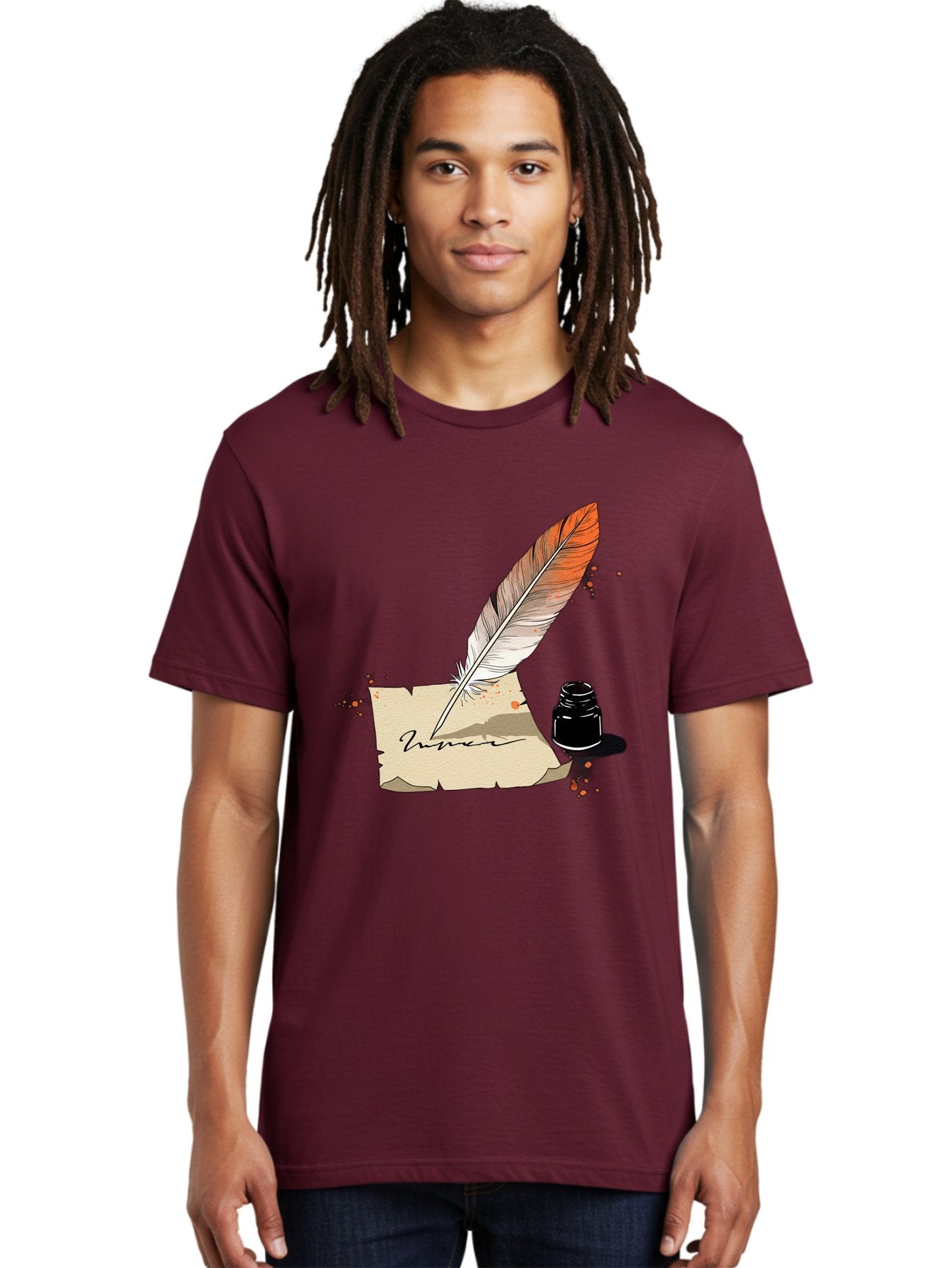 Quill-And-Ink Men'S Graphic Tee, 100% Cotton, Comfortable Casual Summer Wear, Machine Washable, Vintage Camera, Old Camera, Antique Camera, Black Camera, Classic Photography, Photography Equipment, Nostalgic Device, Film Camera, Camera Art Baj210 23