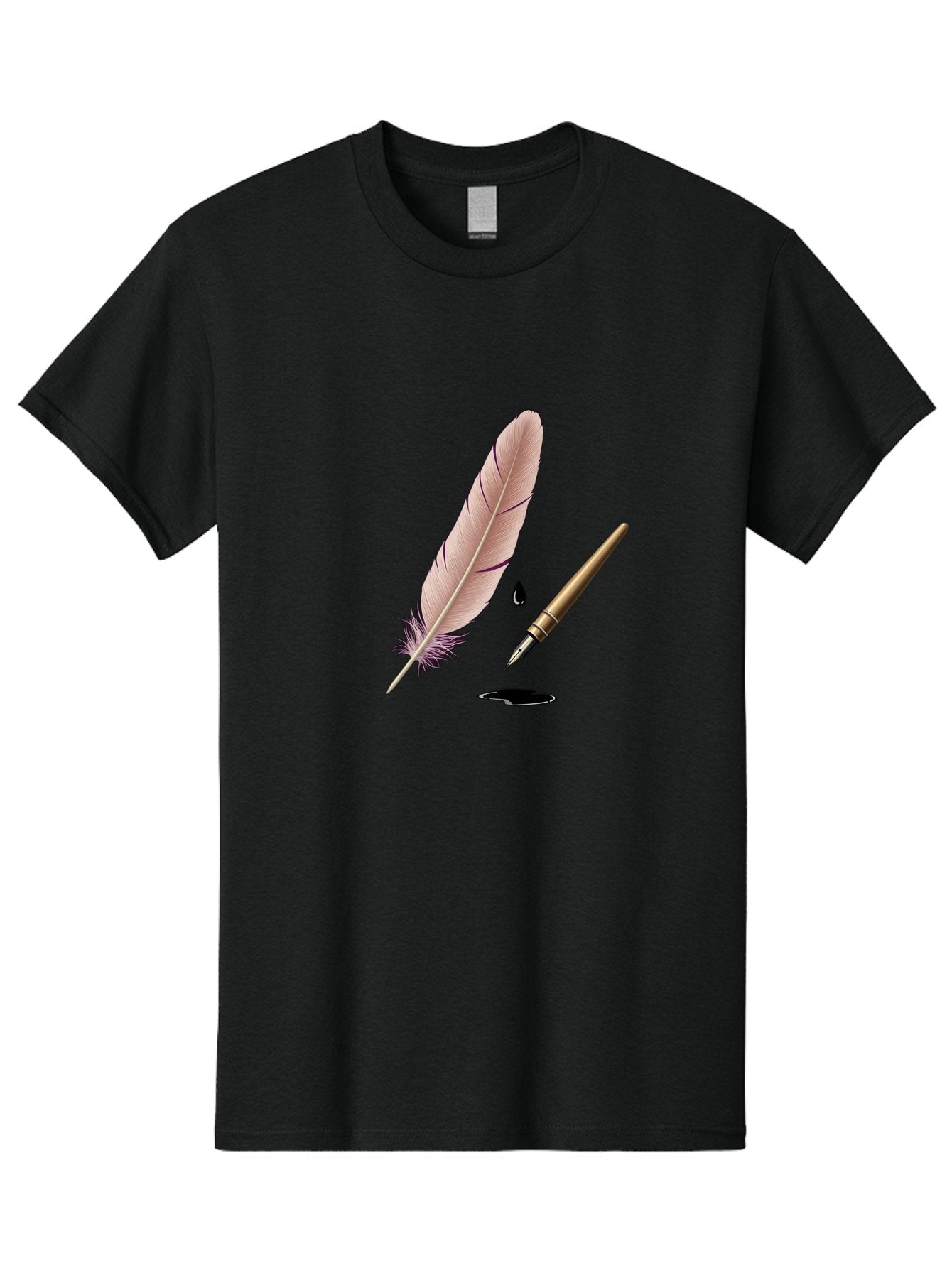 Quill-Pen-1 Men'S Graphic Tee, 100% Cotton, Comfortable Casual Summer Wear, Machine Washable, Vintage Camera, Old Camera, Antique Camera, Black Camera, Classic Photography, Photography Equipment, Nostalgic Device, Film Camera, Camera Art Baj212 14