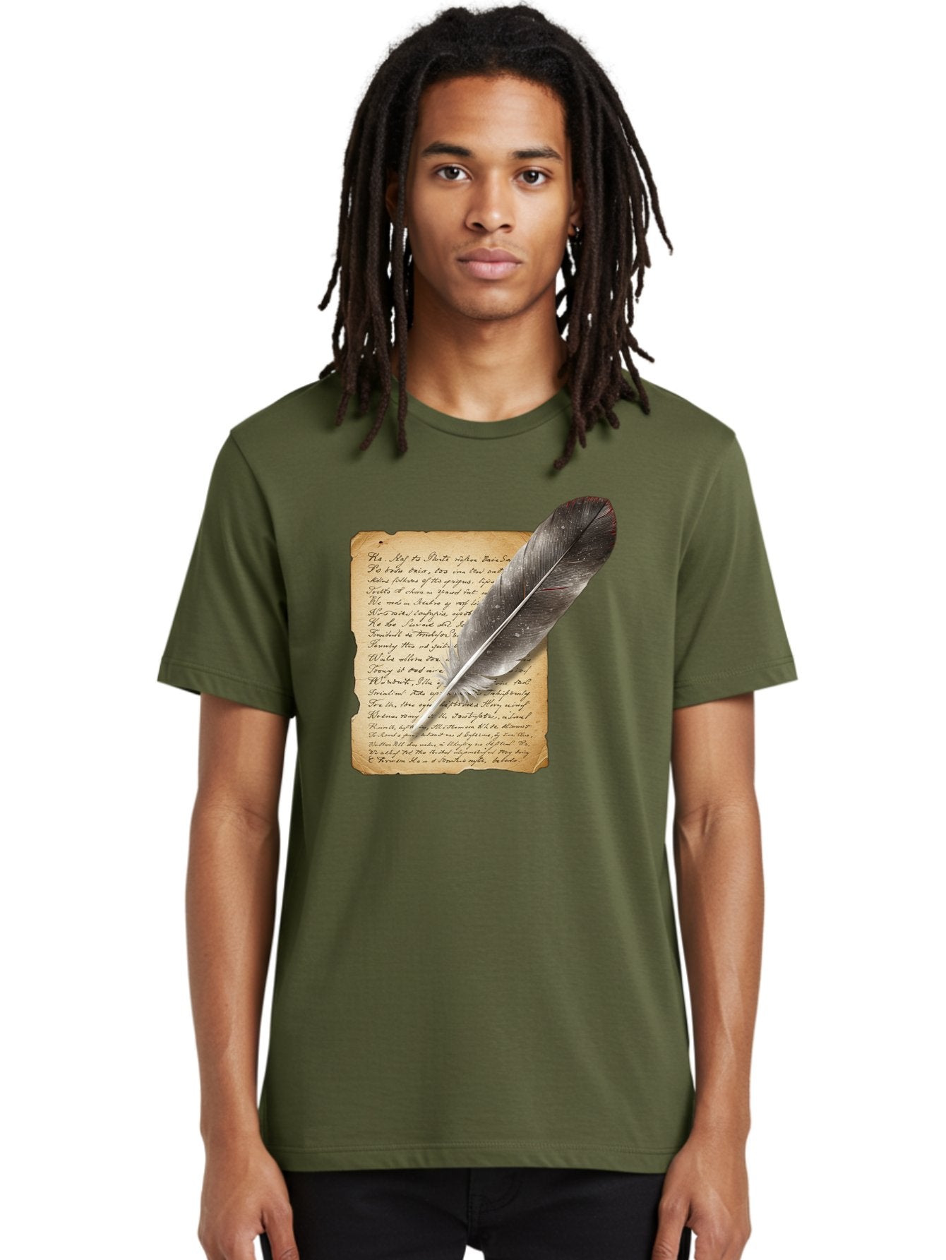Quill-Pen-On-Parchment Men'S Graphic Tee, 100% Cotton, Comfortable Casual Summer Wear, Machine Washable, Vintage Camera, Old Camera, Antique Camera, Black Camera, Classic Photography, Photography Equipment, Nostalgic Device, Film Camera, Baj214 22