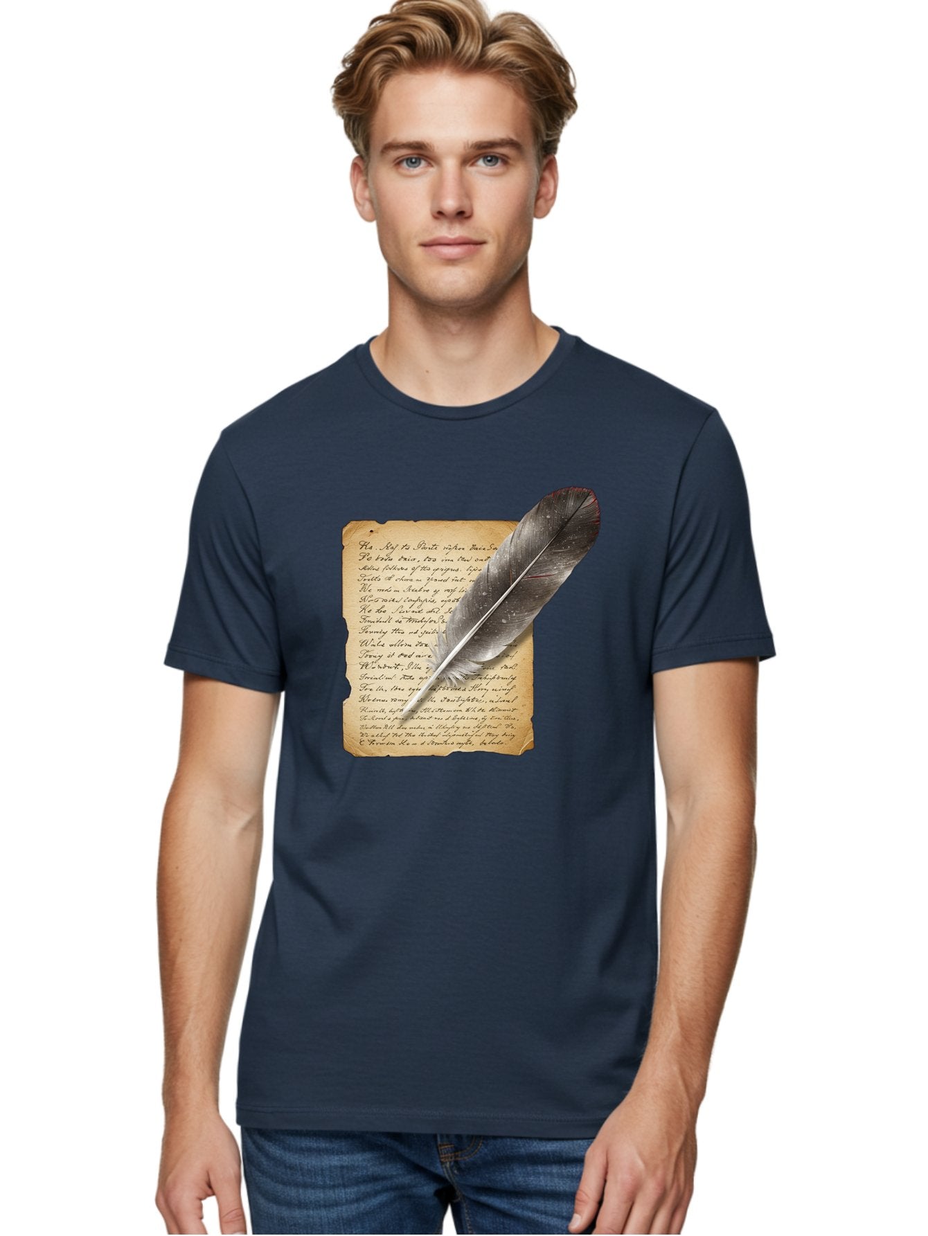 Quill-Pen-On-Parchment Men'S Graphic Tee, 100% Cotton, Comfortable Casual Summer Wear, Machine Washable, Vintage Camera, Old Camera, Antique Camera, Black Camera, Classic Photography, Photography Equipment, Nostalgic Device, Film Camera, Baj214 29