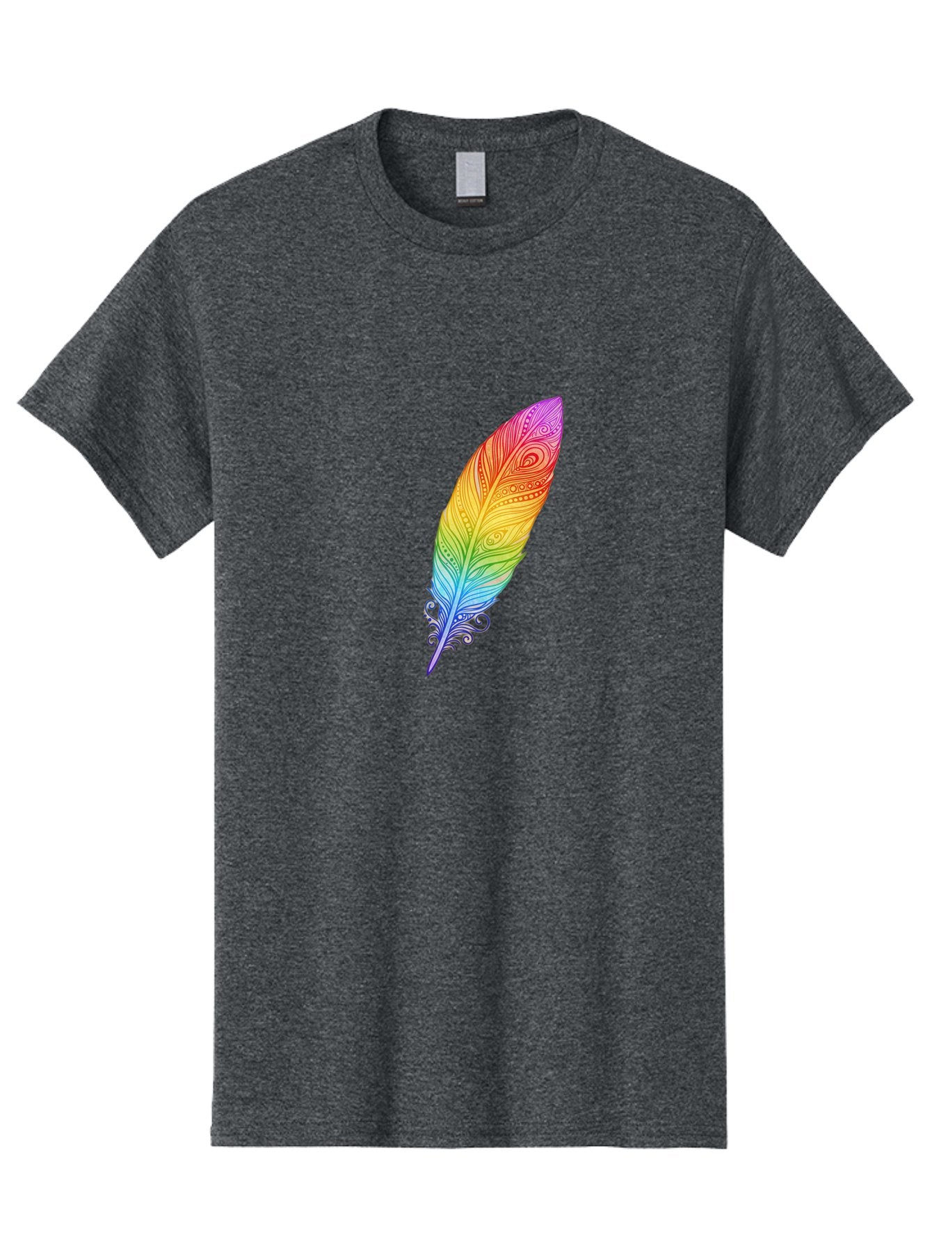 Rainbow-Feather-1 Men'S Graphic Tee, 100% Cotton, Comfortable Casual Summer Wear, Machine Washable, Vintage Camera, Old Camera, Antique Camera, Black Camera, Classic Photography, Photography Equipment, Nostalgic Device, Film Camera, Camera Art Baj217