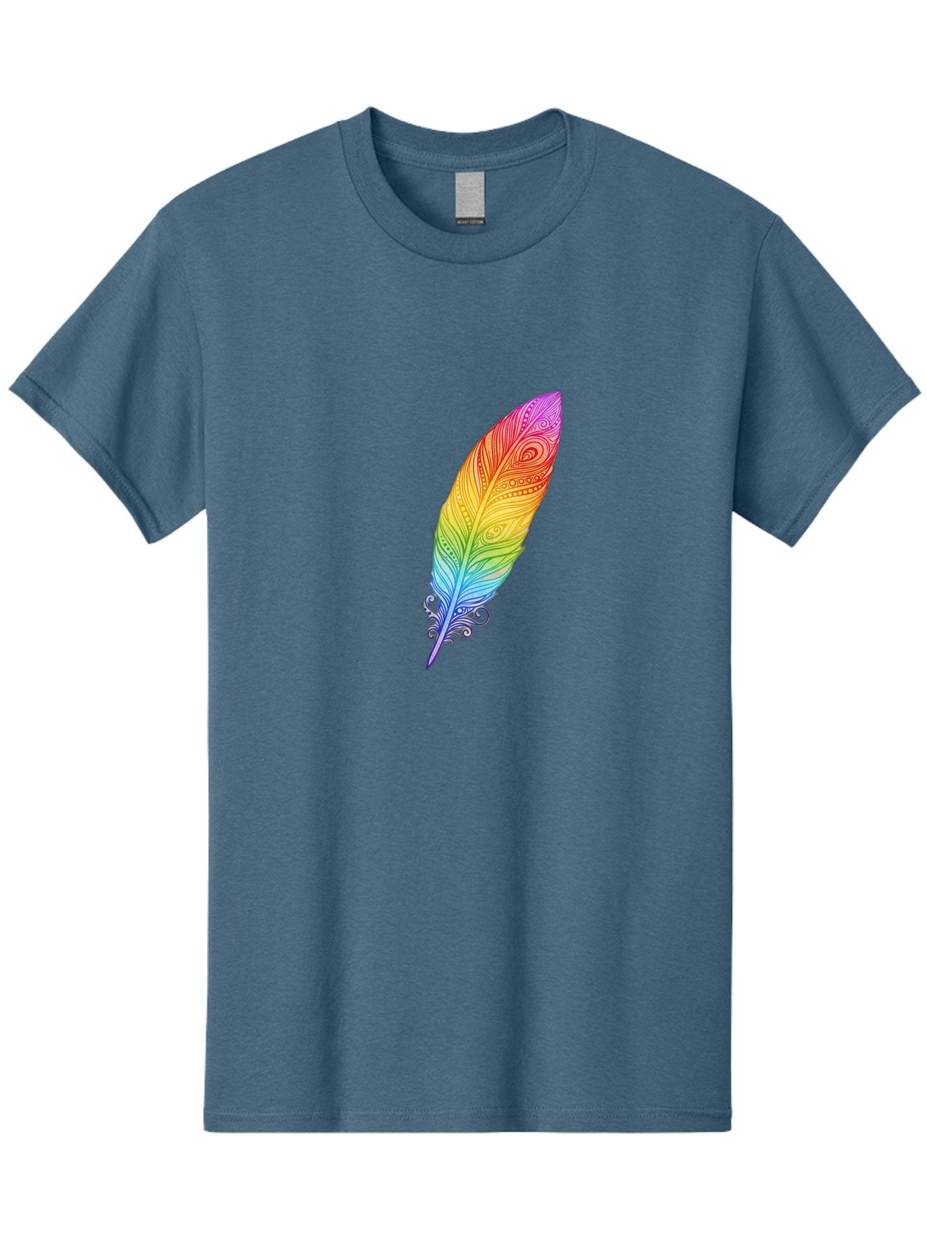 Rainbow-Feather-1 Men'S Graphic Tee, 100% Cotton, Comfortable Casual Summer Wear, Machine Washable, Vintage Camera, Old Camera, Antique Camera, Black Camera, Classic Photography, Photography Equipment, Nostalgic Device, Film Camera, Camera Art Baj217 15