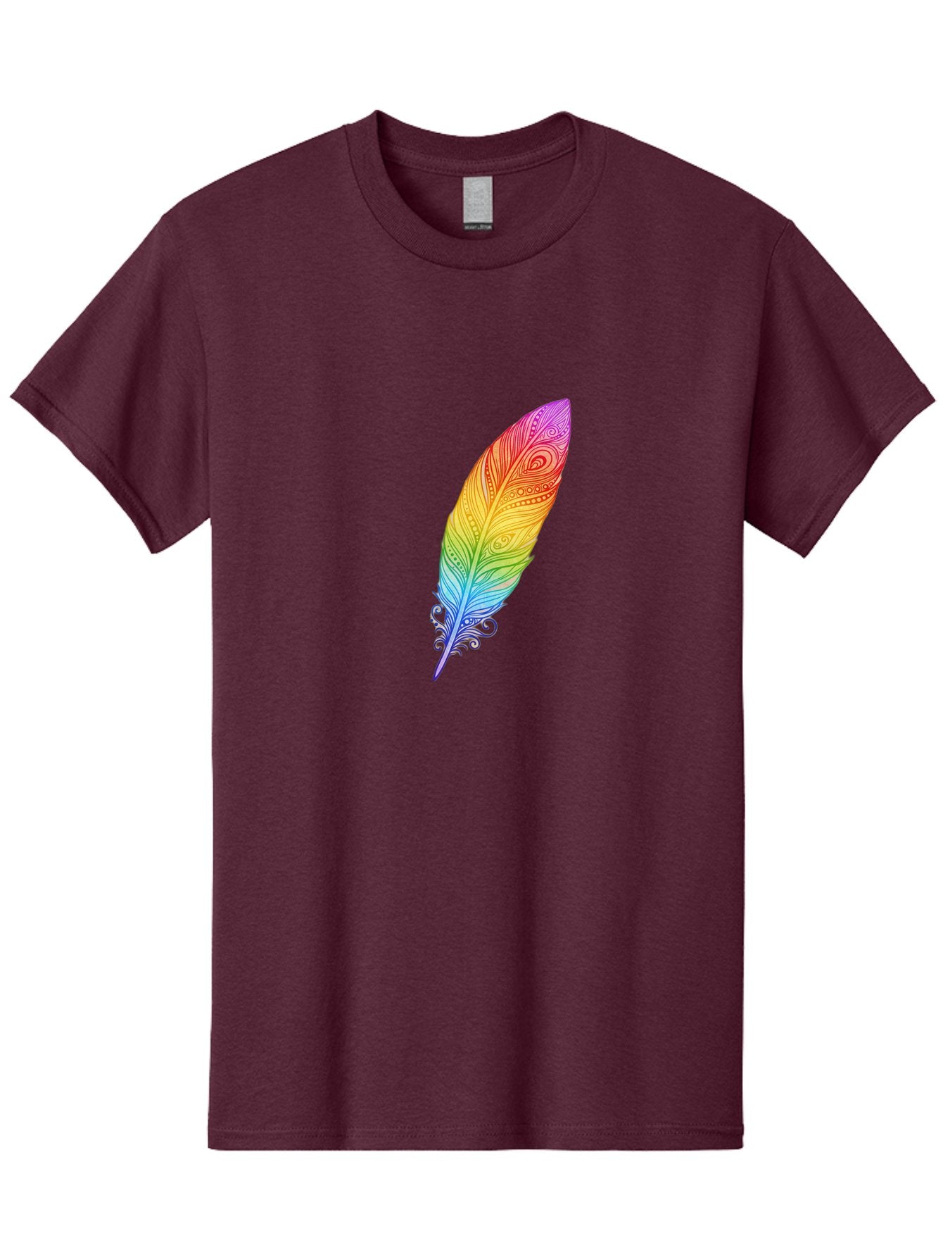 Rainbow-Feather-1 Men'S Graphic Tee, 100% Cotton, Comfortable Casual Summer Wear, Machine Washable, Vintage Camera, Old Camera, Antique Camera, Black Camera, Classic Photography, Photography Equipment, Nostalgic Device, Film Camera, Camera Art Baj217 5