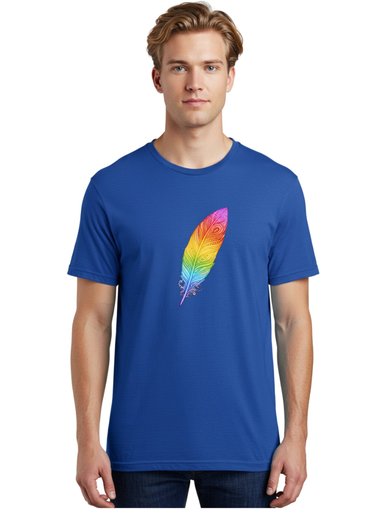 Rainbow-Feather-1 Men'S Graphic Tee, 100% Cotton, Comfortable Casual Summer Wear, Machine Washable, Vintage Camera, Old Camera, Antique Camera, Black Camera, Classic Photography, Photography Equipment, Nostalgic Device, Film Camera, Camera Art Baj217 20