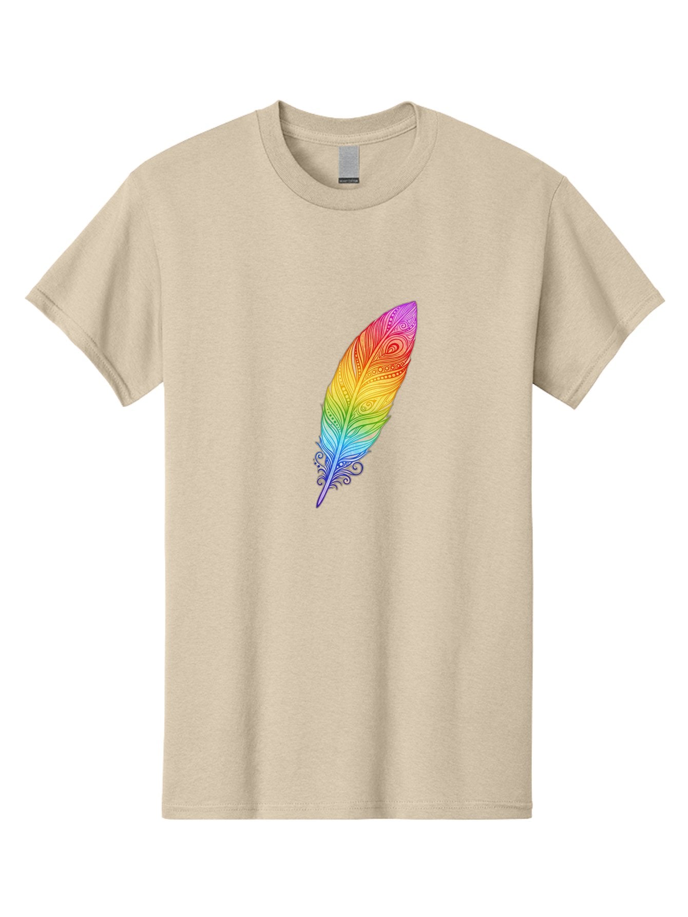 Rainbow-Feather-1 Men'S Graphic Tee, 100% Cotton, Comfortable Casual Summer Wear, Machine Washable, Vintage Camera, Old Camera, Antique Camera, Black Camera, Classic Photography, Photography Equipment, Nostalgic Device, Film Camera, Camera Art Baj217 4