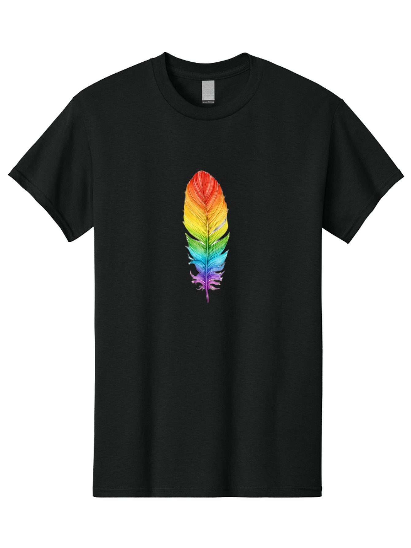 Rainbow-Feather-10 Men'S Graphic Tee, 100% Cotton, Comfortable Casual Summer Wear, Machine Washable, Vintage Camera, Old Camera, Antique Camera, Black Camera, Classic Photography, Photography Equipment, Nostalgic Device, Film Camera, Baj218
