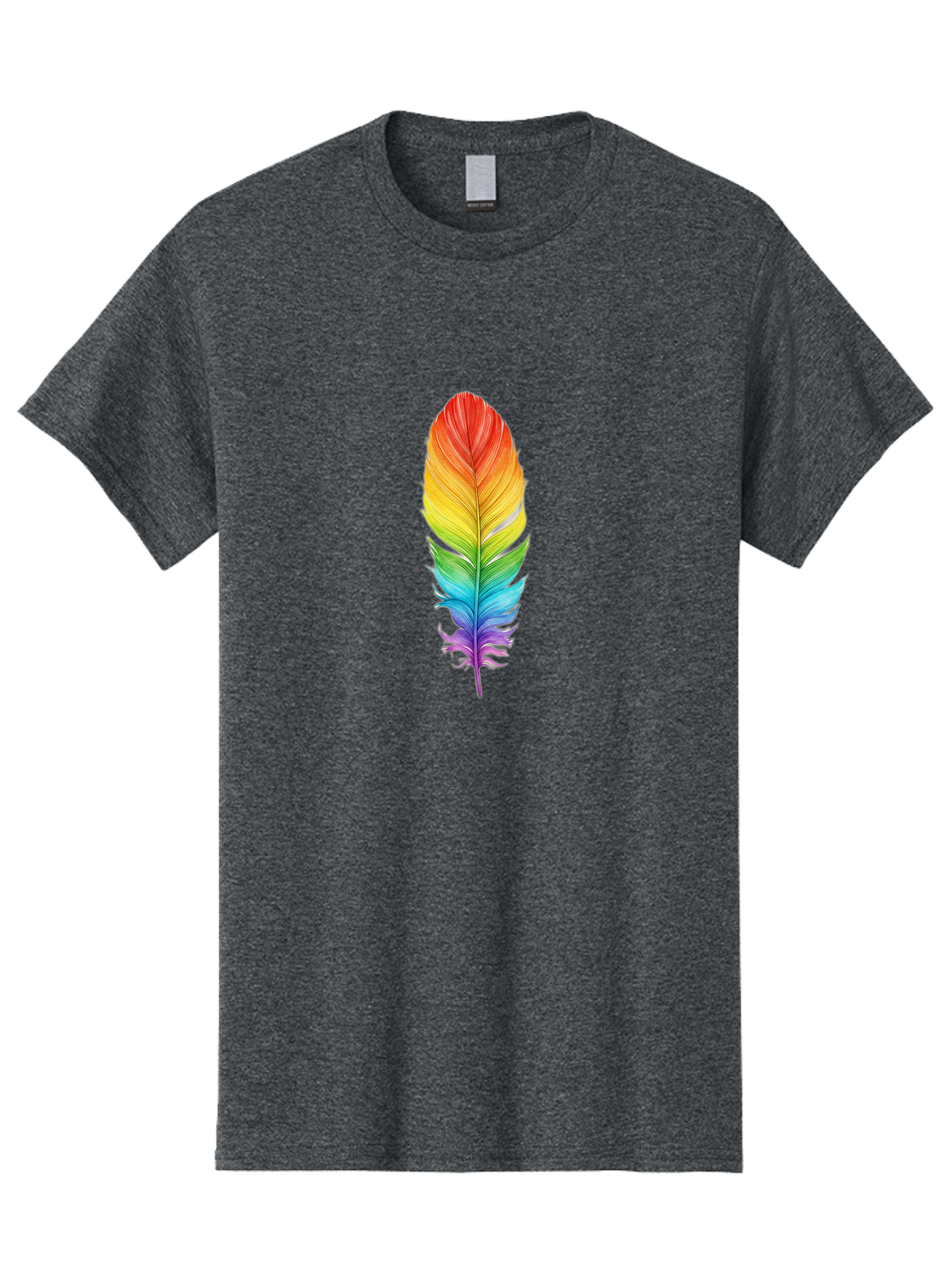 Rainbow-Feather-10 Men'S Graphic Tee, 100% Cotton, Comfortable Casual Summer Wear, Machine Washable, Vintage Camera, Old Camera, Antique Camera, Black Camera, Classic Photography, Photography Equipment, Nostalgic Device, Film Camera, Baj218 7