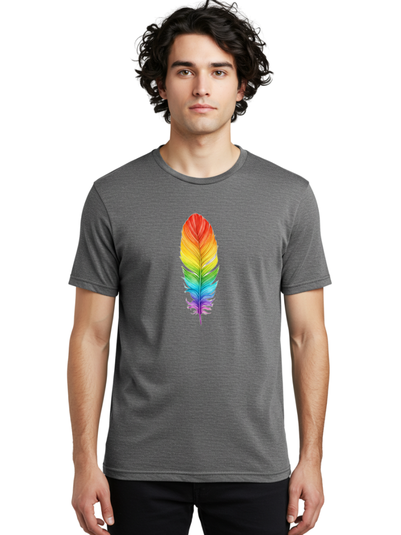 Rainbow-Feather-10 Men'S Graphic Tee, 100% Cotton, Comfortable Casual Summer Wear, Machine Washable, Vintage Camera, Old Camera, Antique Camera, Black Camera, Classic Photography, Photography Equipment, Nostalgic Device, Film Camera, Baj218 17