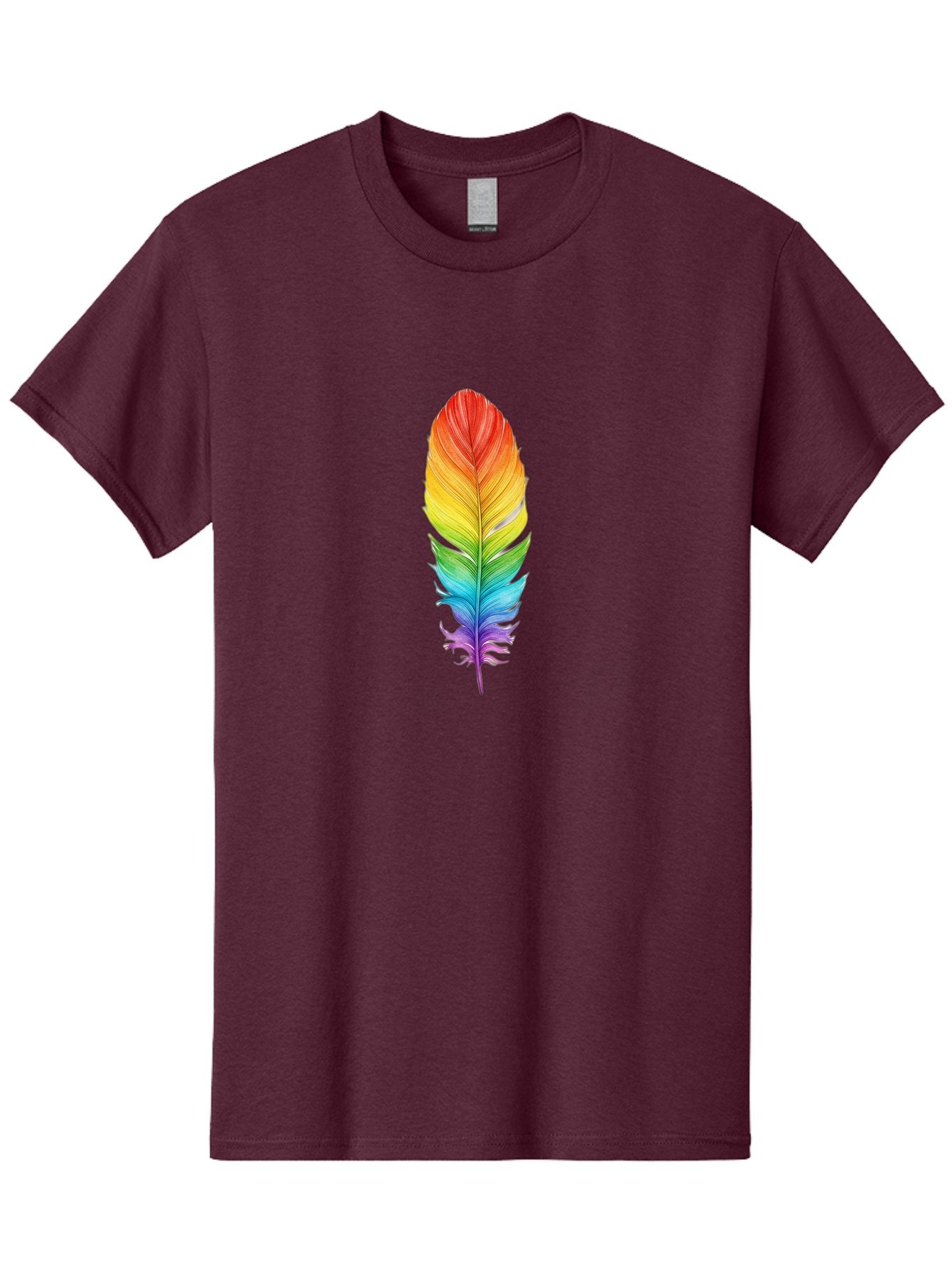 Rainbow-Feather-10 Men'S Graphic Tee, 100% Cotton, Comfortable Casual Summer Wear, Machine Washable, Vintage Camera, Old Camera, Antique Camera, Black Camera, Classic Photography, Photography Equipment, Nostalgic Device, Film Camera, Baj218 5