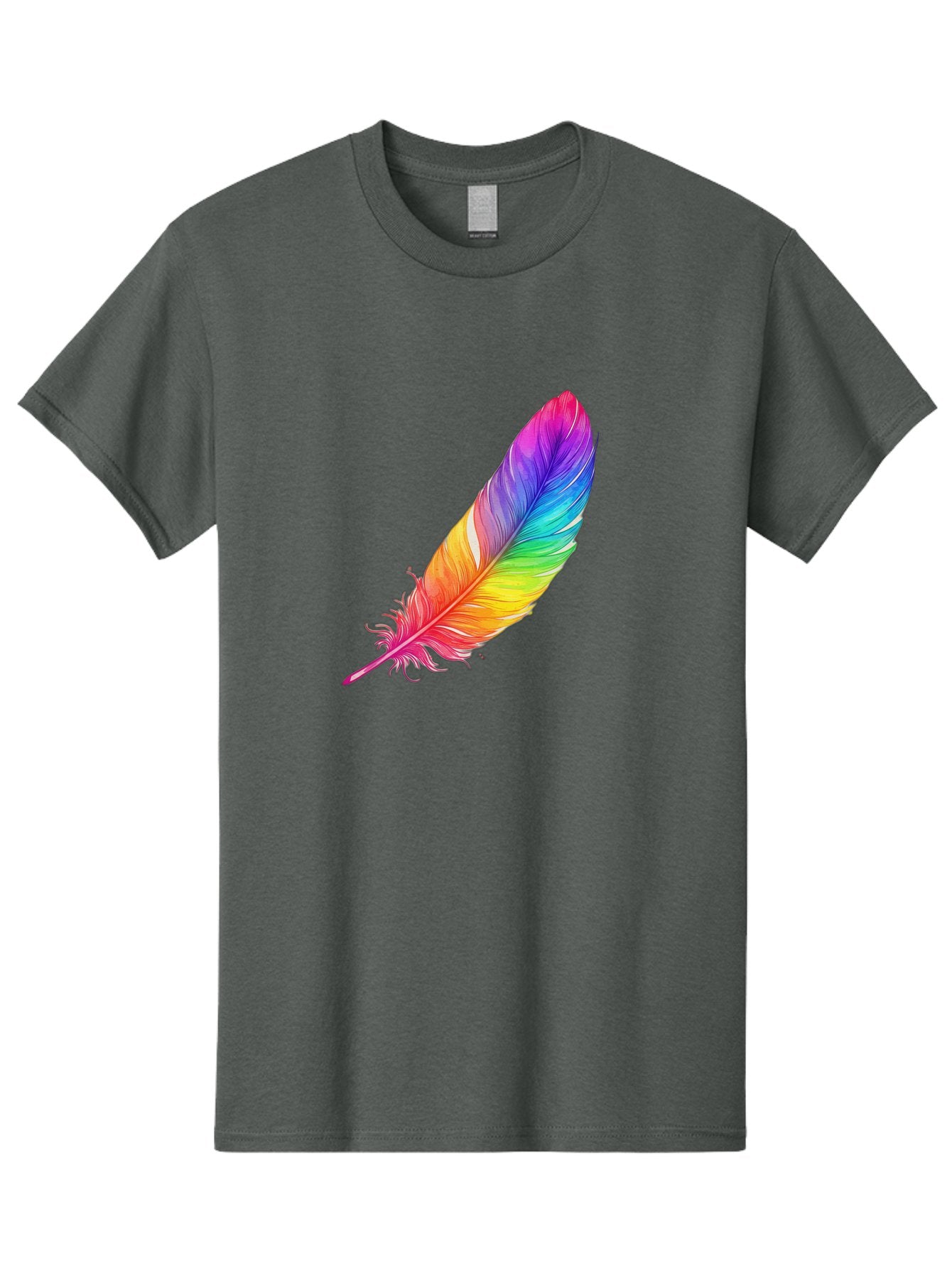 Rainbow-Feather-11 Men'S Graphic Tee, 100% Cotton, Comfortable Casual Summer Wear, Machine Washable, Vintage Camera, Old Camera, Antique Camera, Black Camera, Classic Photography, Photography Equipment, Nostalgic Device, Film Camera, Baj219 4