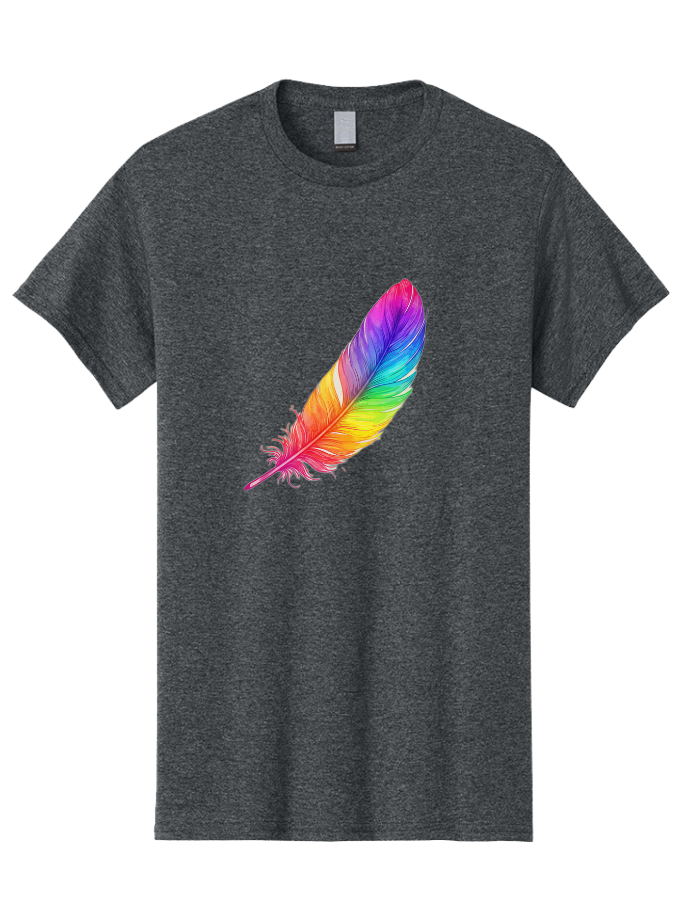 Rainbow-Feather-11 Men'S Graphic Tee, 100% Cotton, Comfortable Casual Summer Wear, Machine Washable, Vintage Camera, Old Camera, Antique Camera, Black Camera, Classic Photography, Photography Equipment, Nostalgic Device, Film Camera, Baj219 5