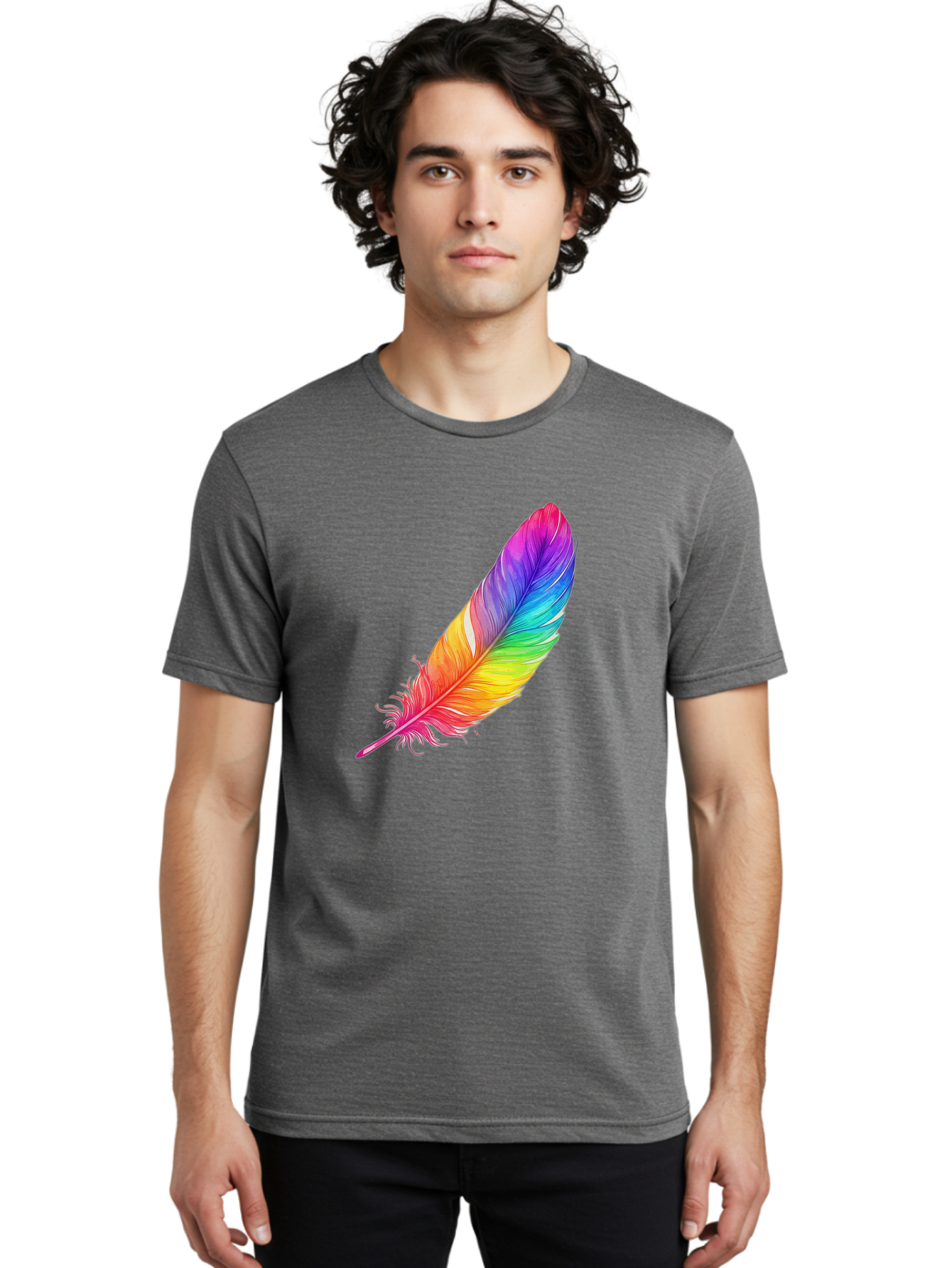 Rainbow-Feather-11 Men'S Graphic Tee, 100% Cotton, Comfortable Casual Summer Wear, Machine Washable, Vintage Camera, Old Camera, Antique Camera, Black Camera, Classic Photography, Photography Equipment, Nostalgic Device, Film Camera, Baj219 29