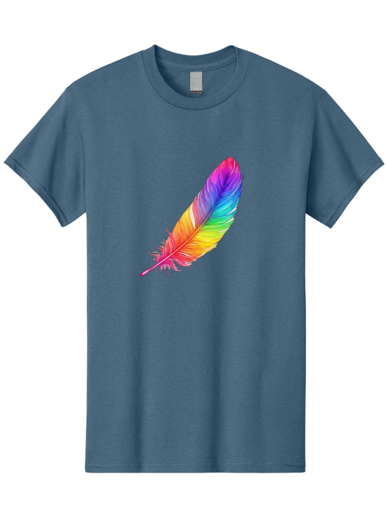 Rainbow-Feather-11 Men'S Graphic Tee, 100% Cotton, Comfortable Casual Summer Wear, Machine Washable, Vintage Camera, Old Camera, Antique Camera, Black Camera, Classic Photography, Photography Equipment, Nostalgic Device, Film Camera, Baj219 7