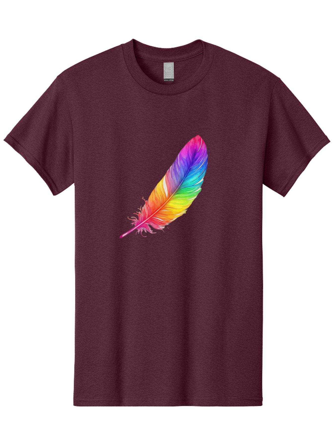 Rainbow-Feather-11 Men'S Graphic Tee, 100% Cotton, Comfortable Casual Summer Wear, Machine Washable, Vintage Camera, Old Camera, Antique Camera, Black Camera, Classic Photography, Photography Equipment, Nostalgic Device, Film Camera, Baj219 5