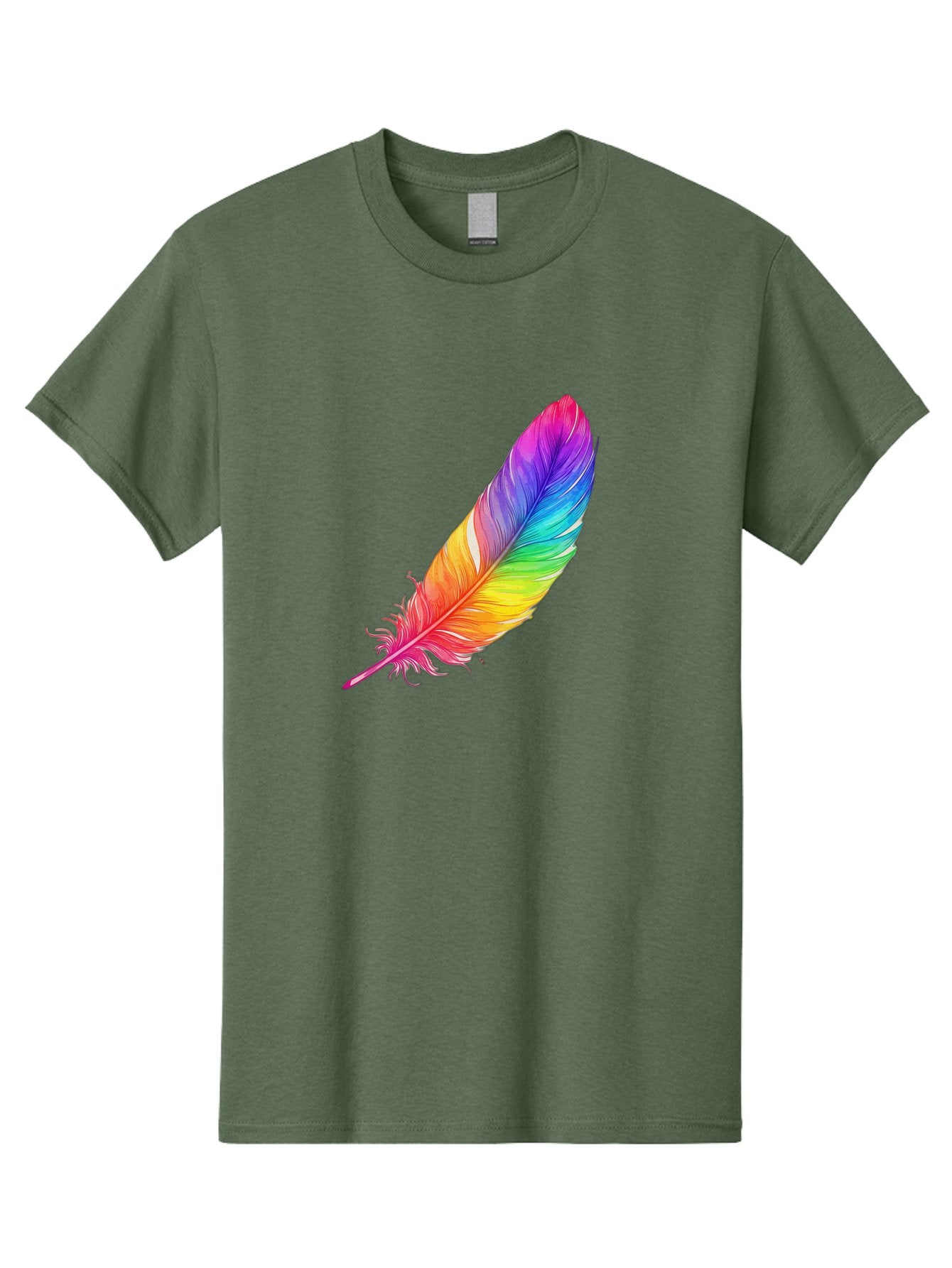 Rainbow-Feather-11 Men'S Graphic Tee, 100% Cotton, Comfortable Casual Summer Wear, Machine Washable, Vintage Camera, Old Camera, Antique Camera, Black Camera, Classic Photography, Photography Equipment, Nostalgic Device, Film Camera, Baj219