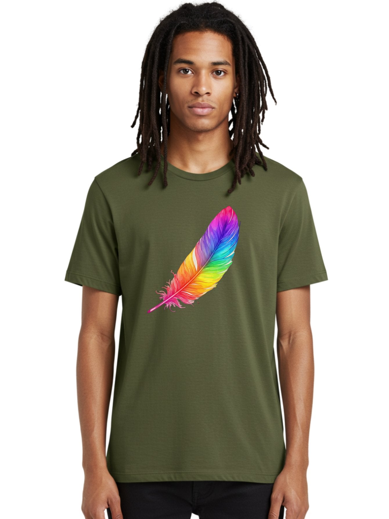Rainbow-Feather-11 Men'S Graphic Tee, 100% Cotton, Comfortable Casual Summer Wear, Machine Washable, Vintage Camera, Old Camera, Antique Camera, Black Camera, Classic Photography, Photography Equipment, Nostalgic Device, Film Camera, Baj219 21